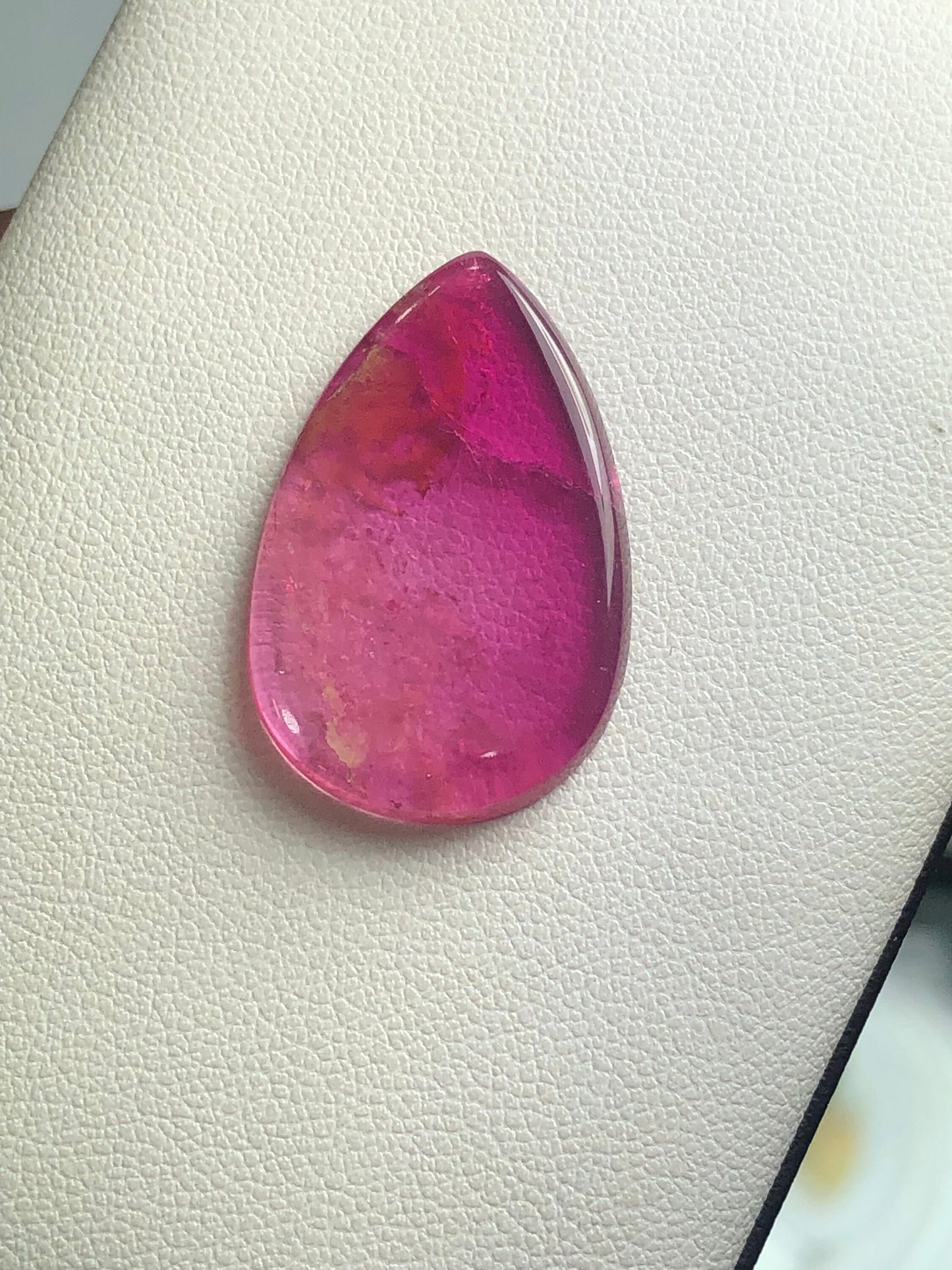 Natural Hot pink tourmaline cabochon 14.80 carat