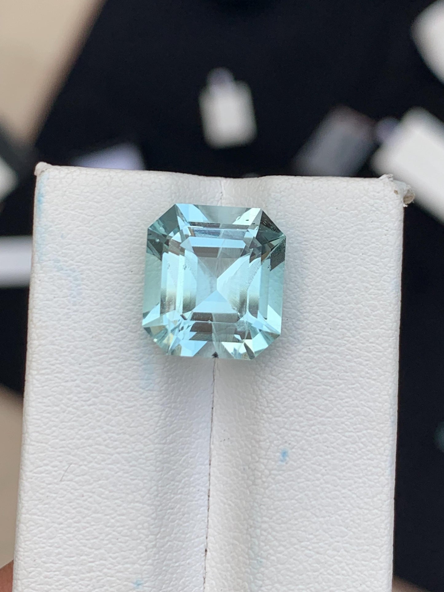 8.80 ct aquamarine faceted 13*12*9mm