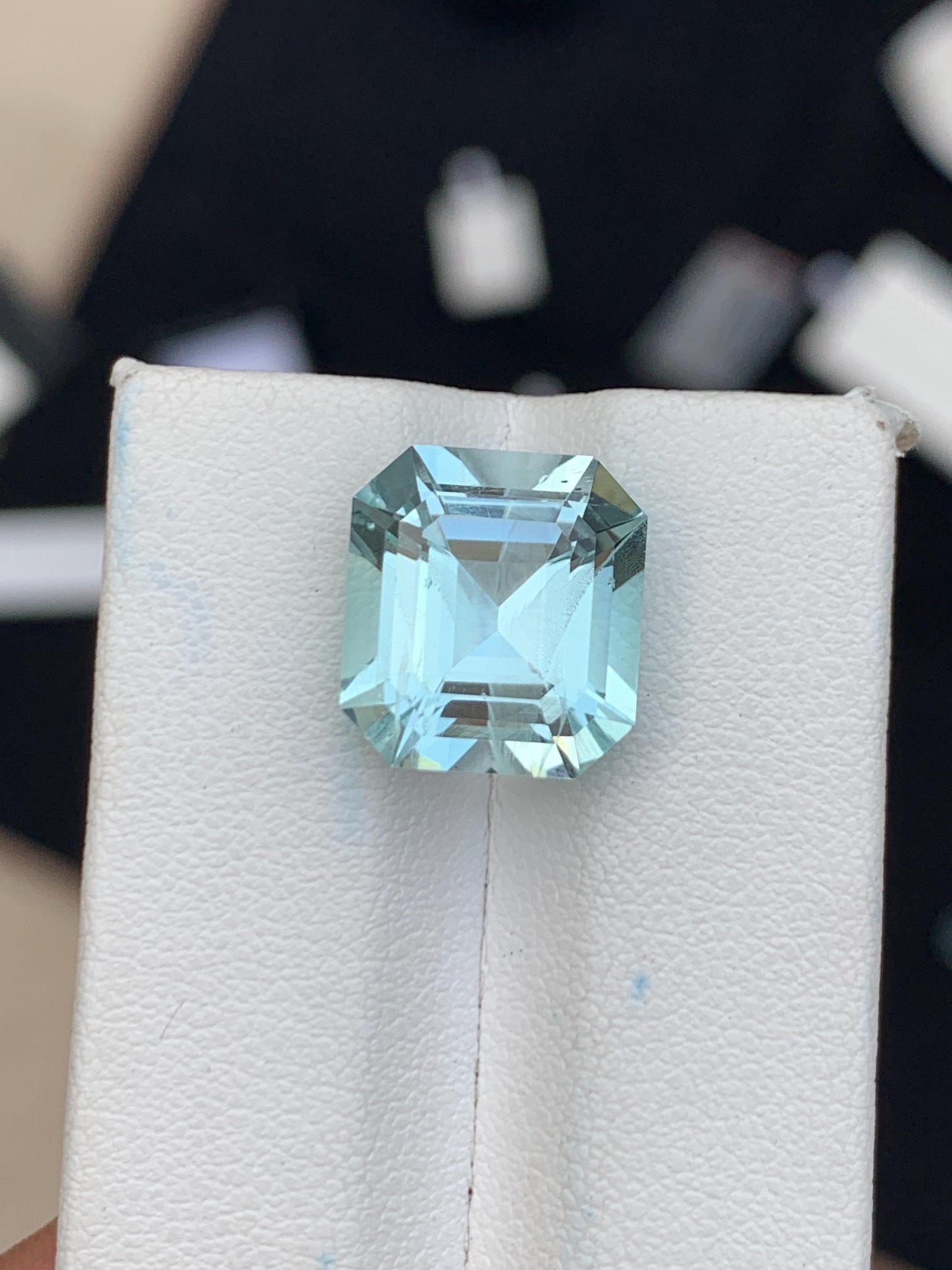 8.80 ct aquamarine faceted 13*12*9mm