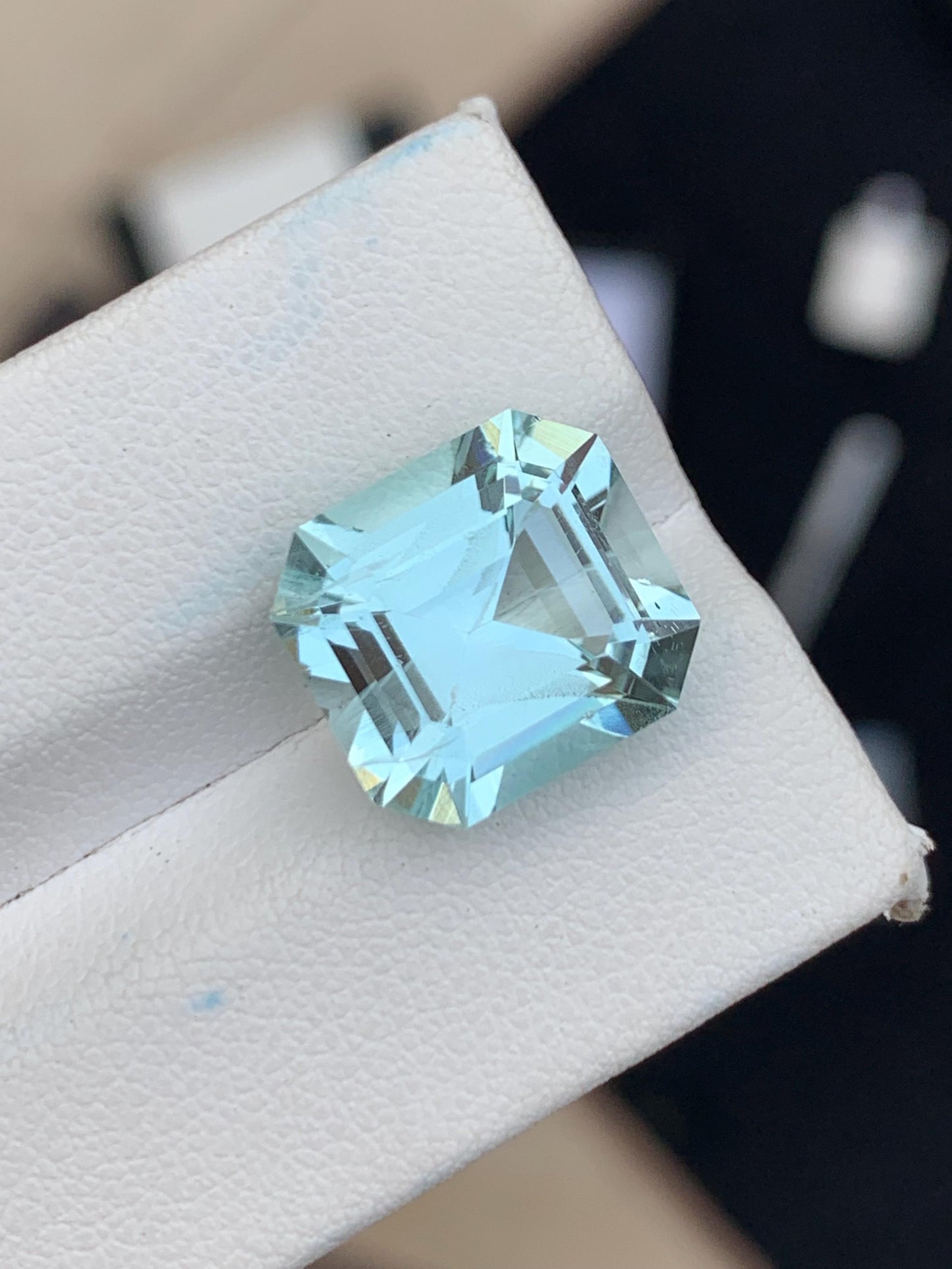 8.80 ct aquamarine faceted 13*12*9mm