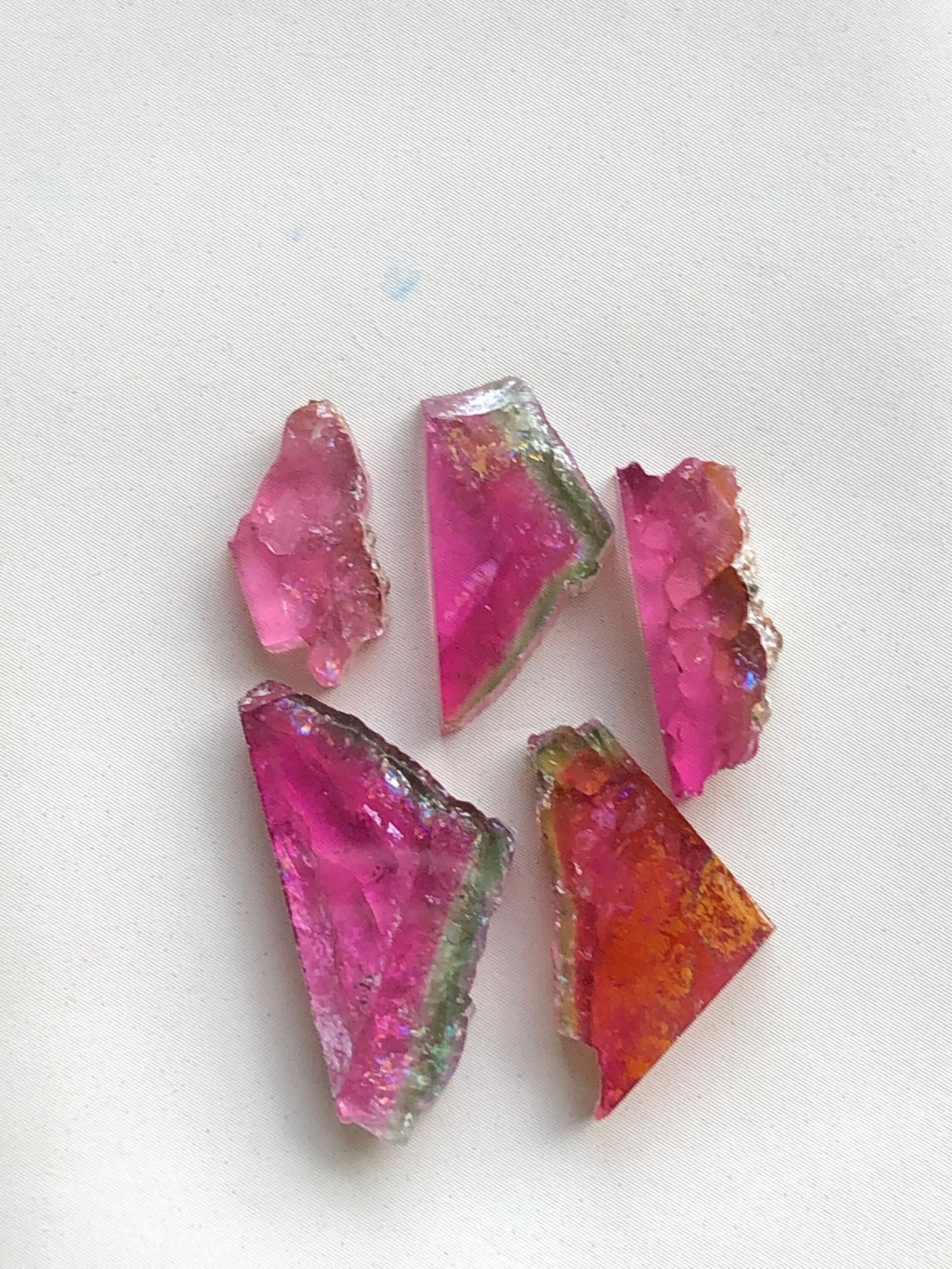 Watermelon tourmaline slices 21.90 carats