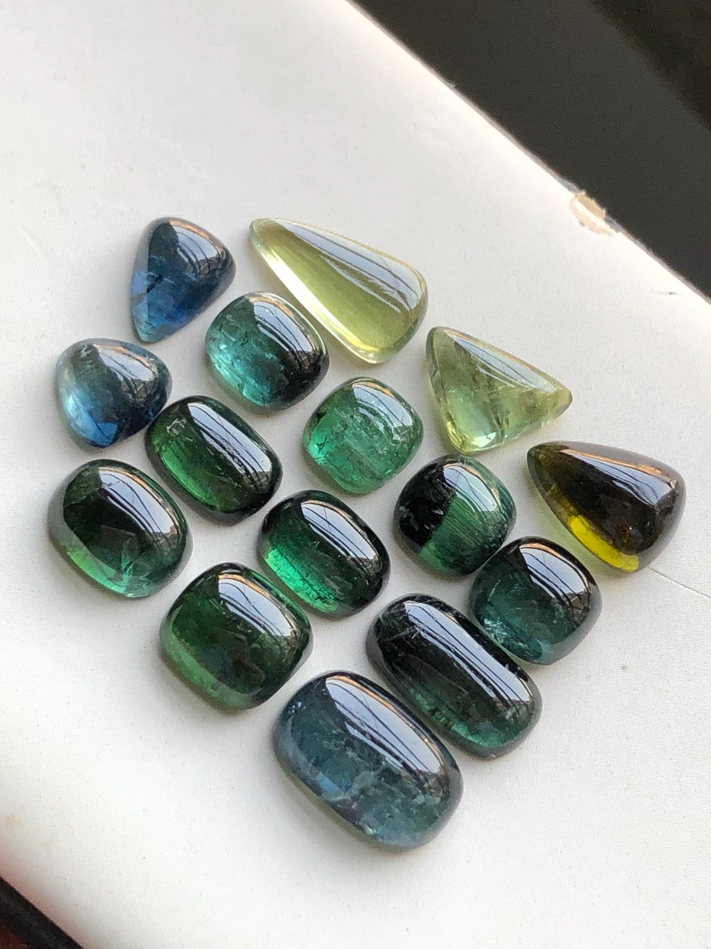 38 carats tourmaline cabochons lot origin Afghanistan kunar mine