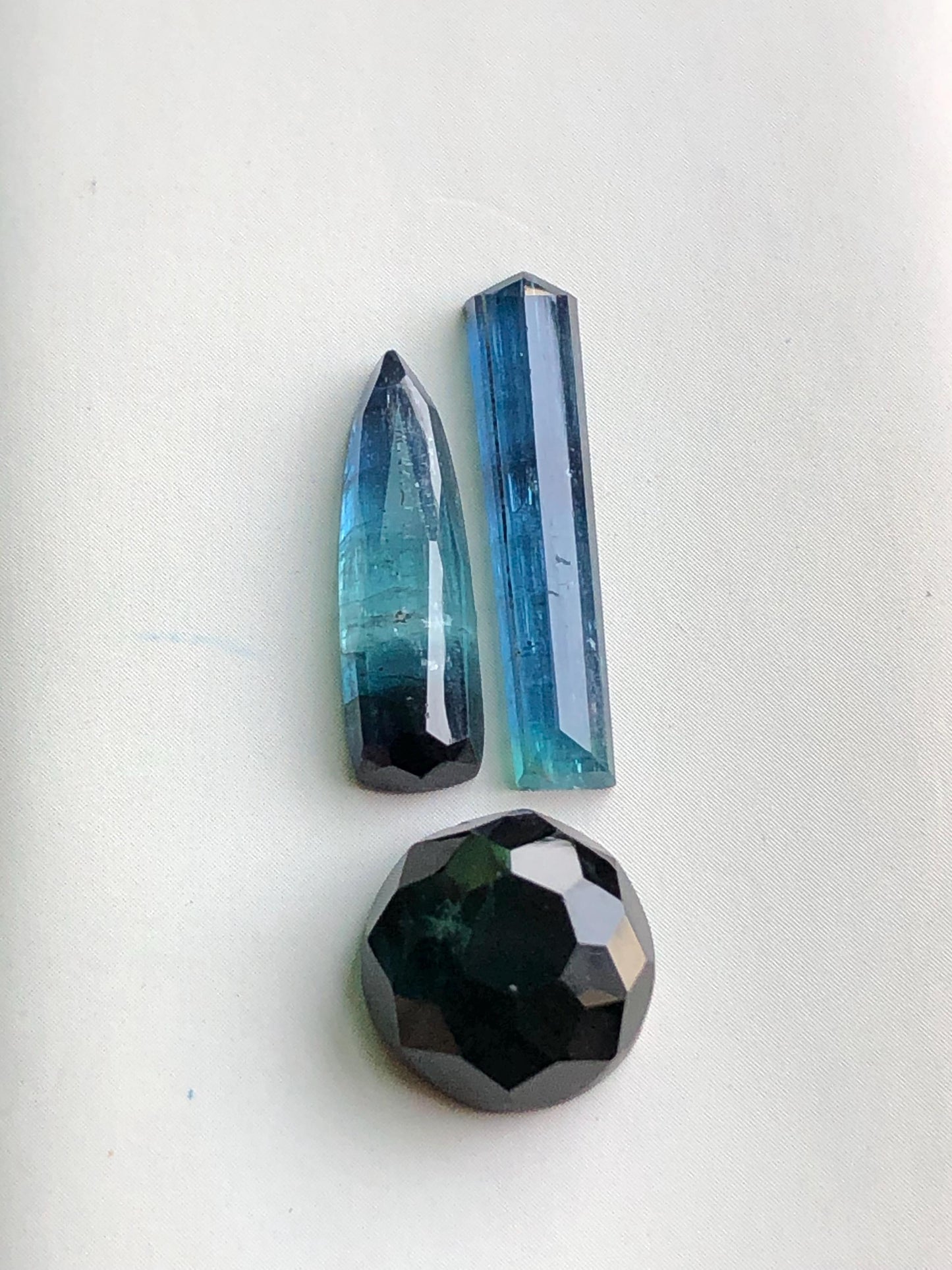 15 carats Blue tourmaline rose cuts perfect for pendant