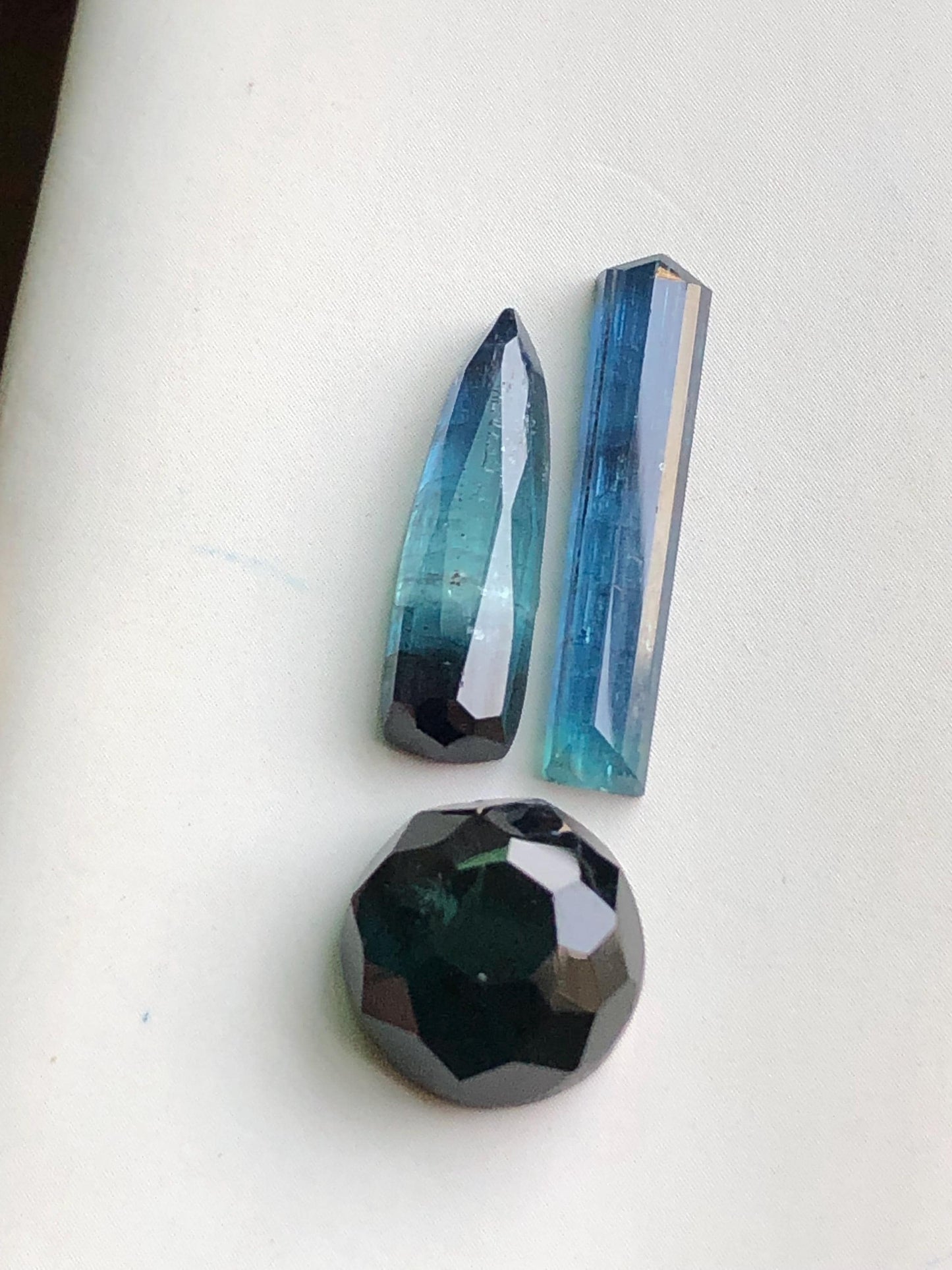 15 carats Blue tourmaline rose cuts perfect for pendant