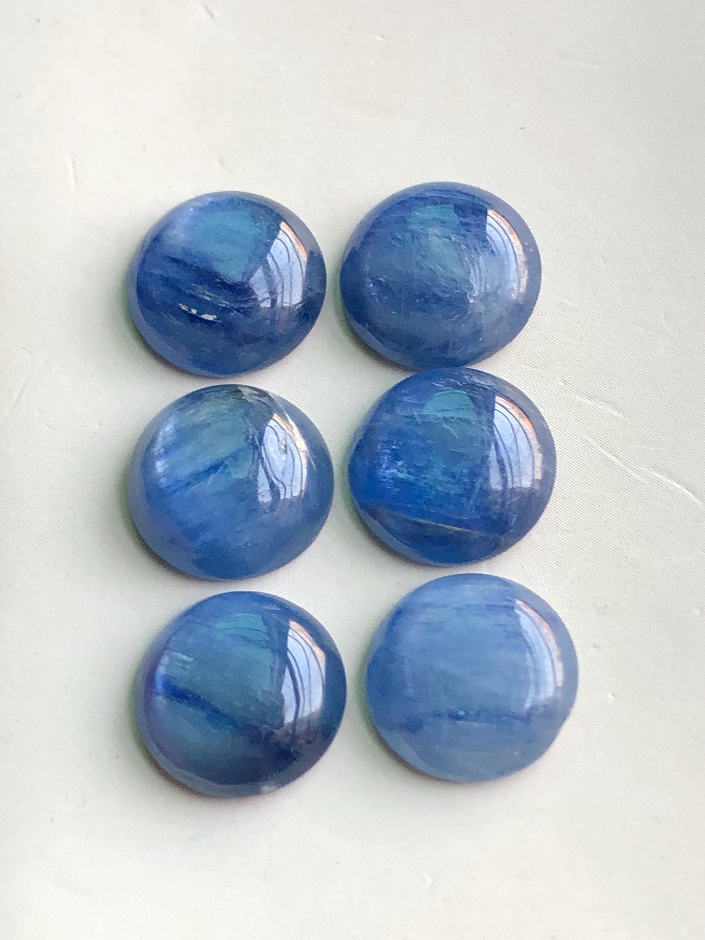 36.90 carats Kyanite cabochons pairs