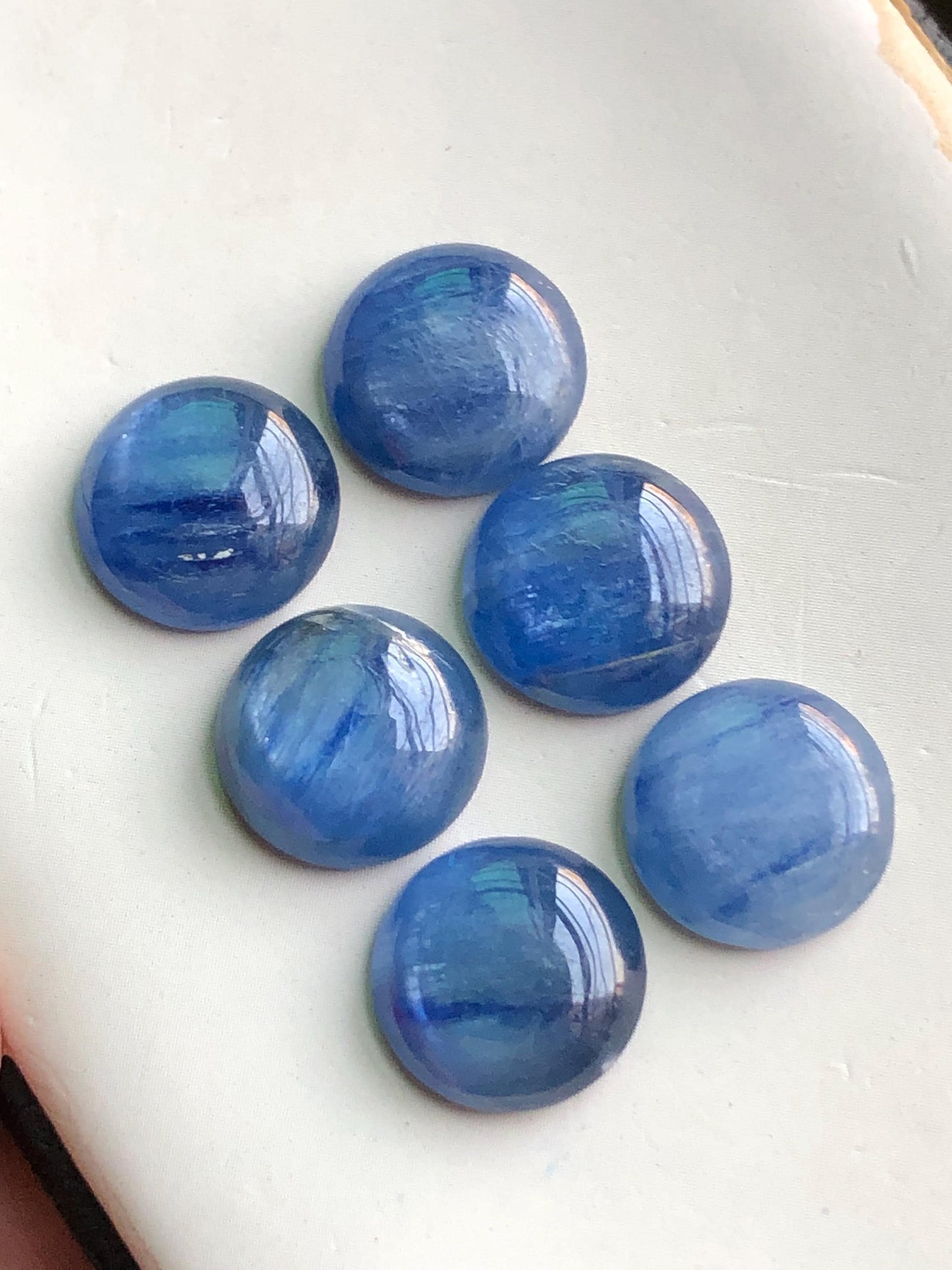 36.90 carats Kyanite cabochons pairs