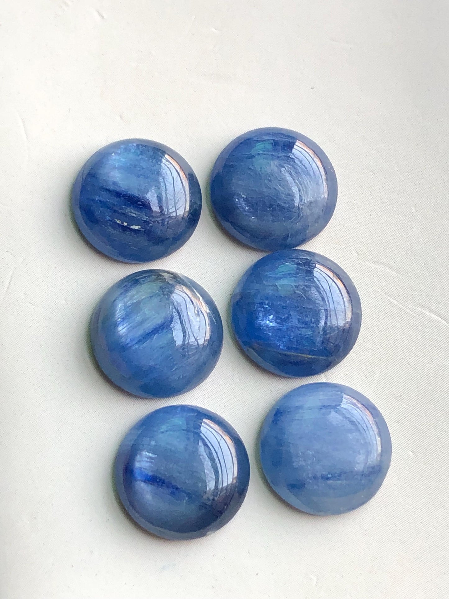 36.90 carats Kyanite cabochons pairs