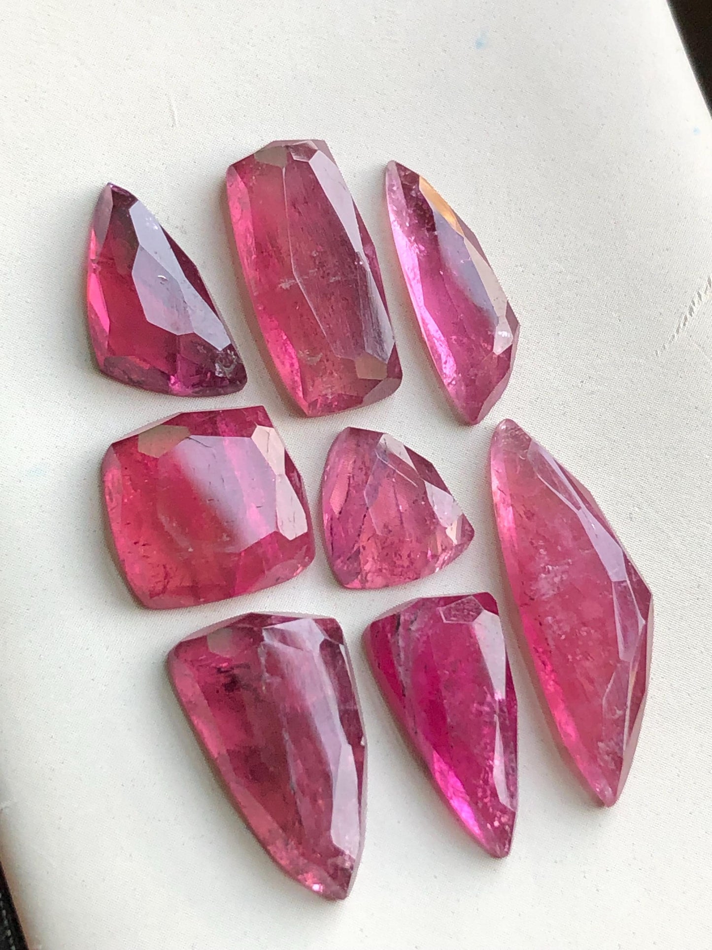 41.80 carats Pink tourmaline rose cuts lot origin Afghanistan