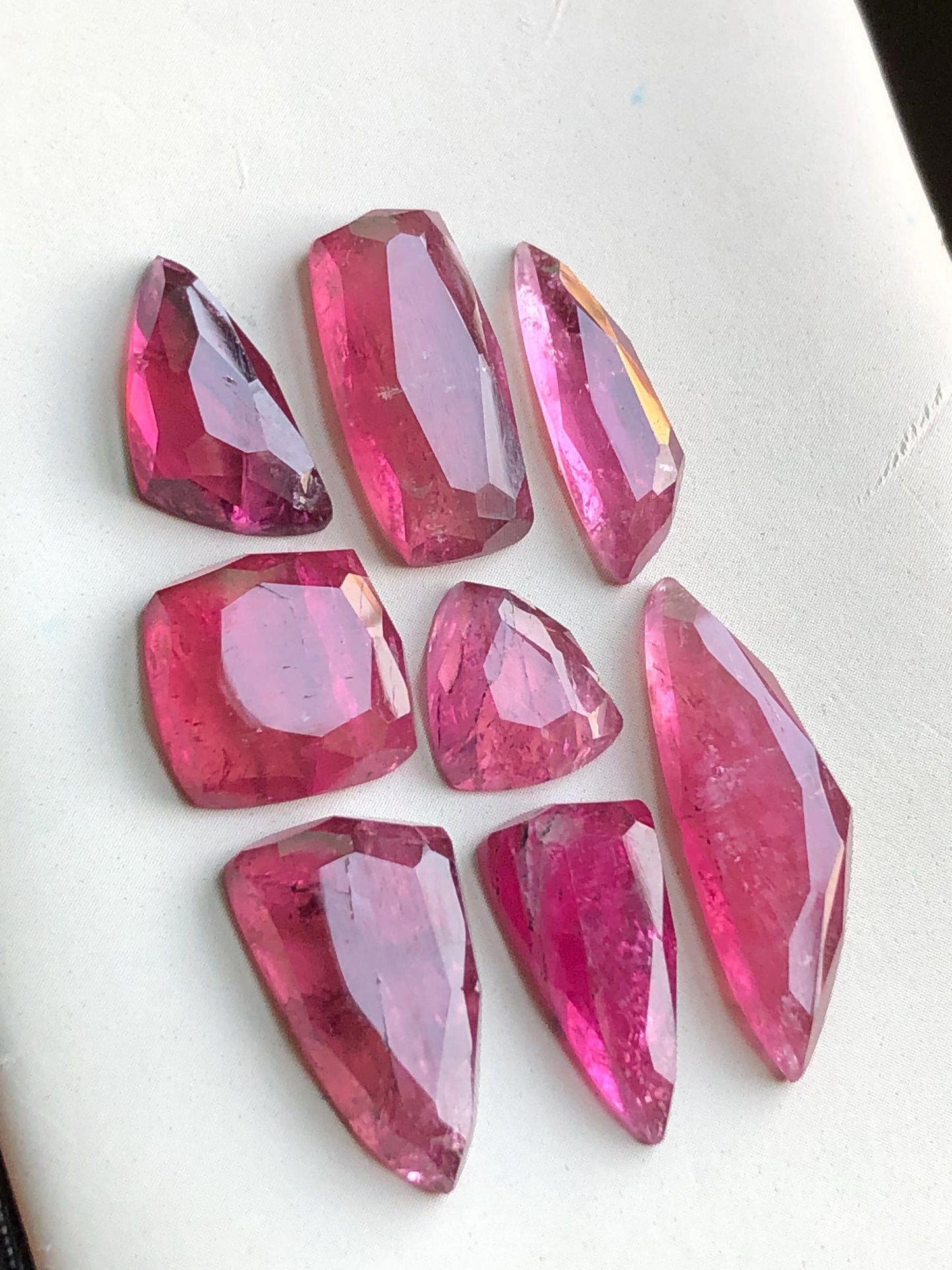 41.80 carats Pink tourmaline rose cuts lot origin Afghanistan