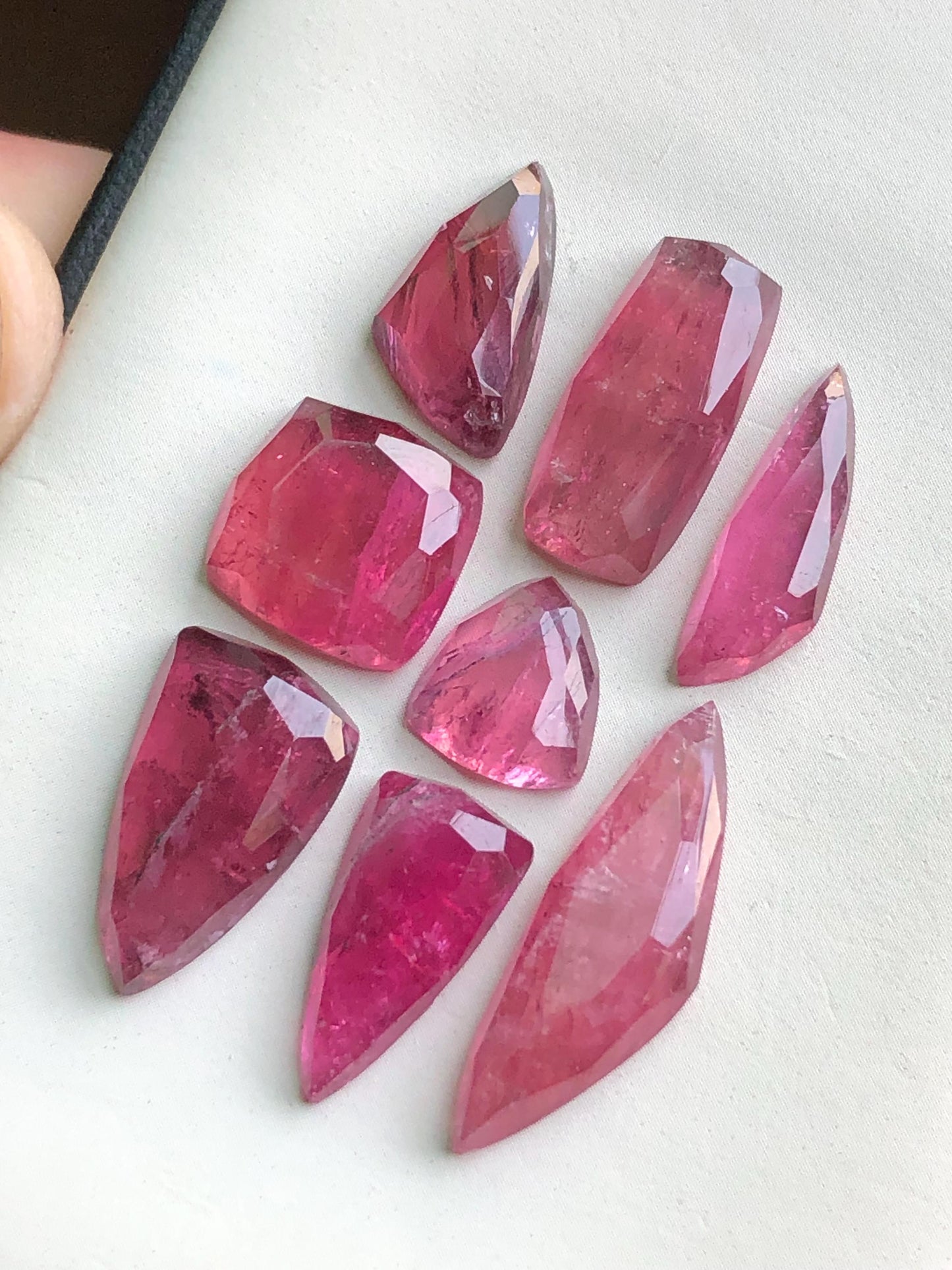 41.80 carats Pink tourmaline rose cuts lot origin Afghanistan