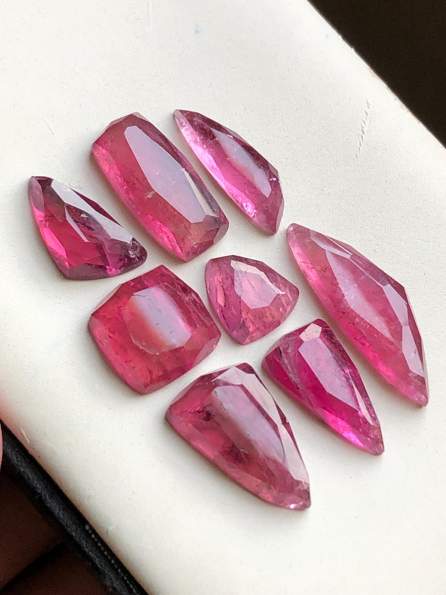 41.80 carats Pink tourmaline rose cuts lot origin Afghanistan