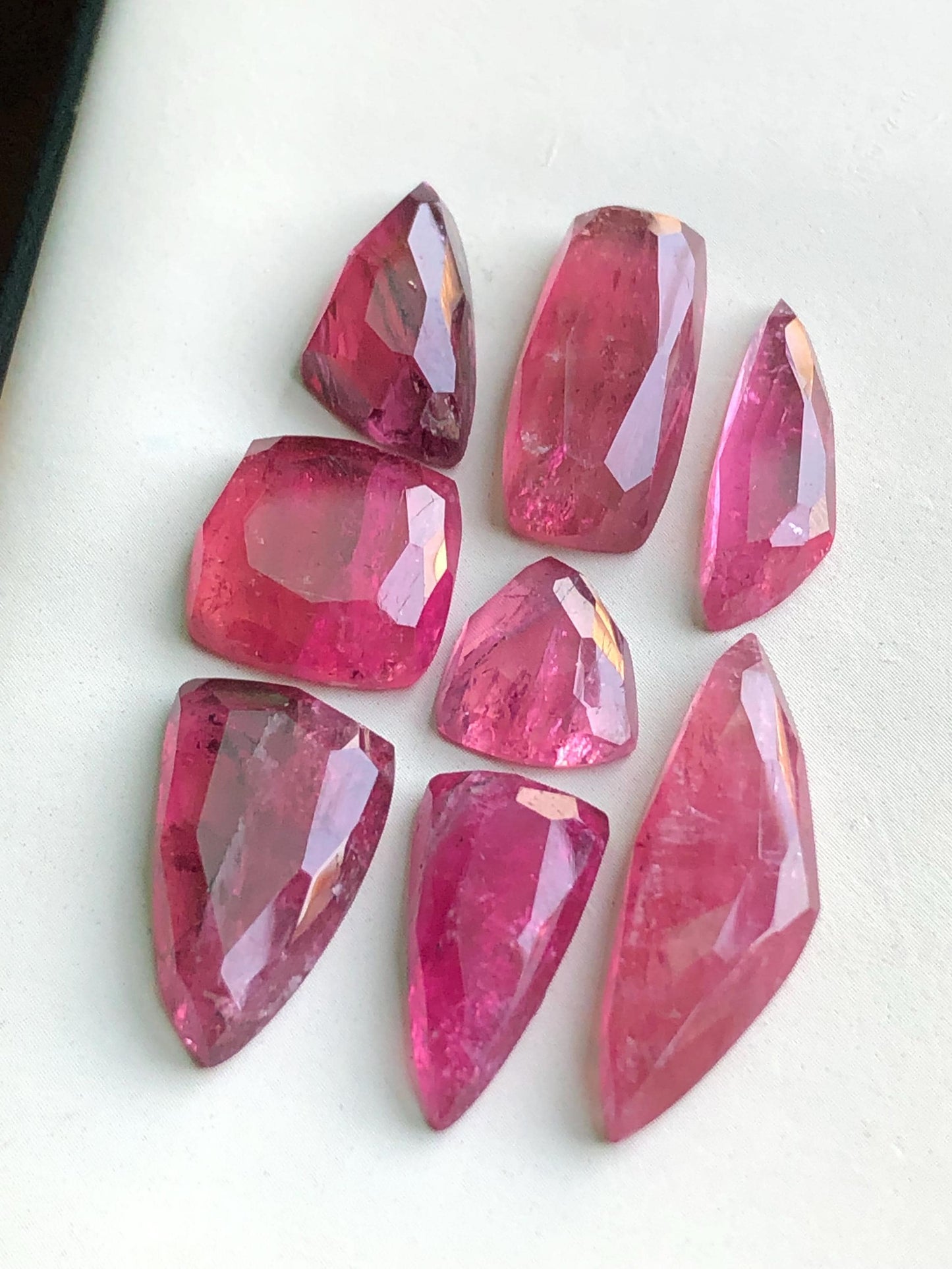 41.80 carats Pink tourmaline rose cuts lot origin Afghanistan