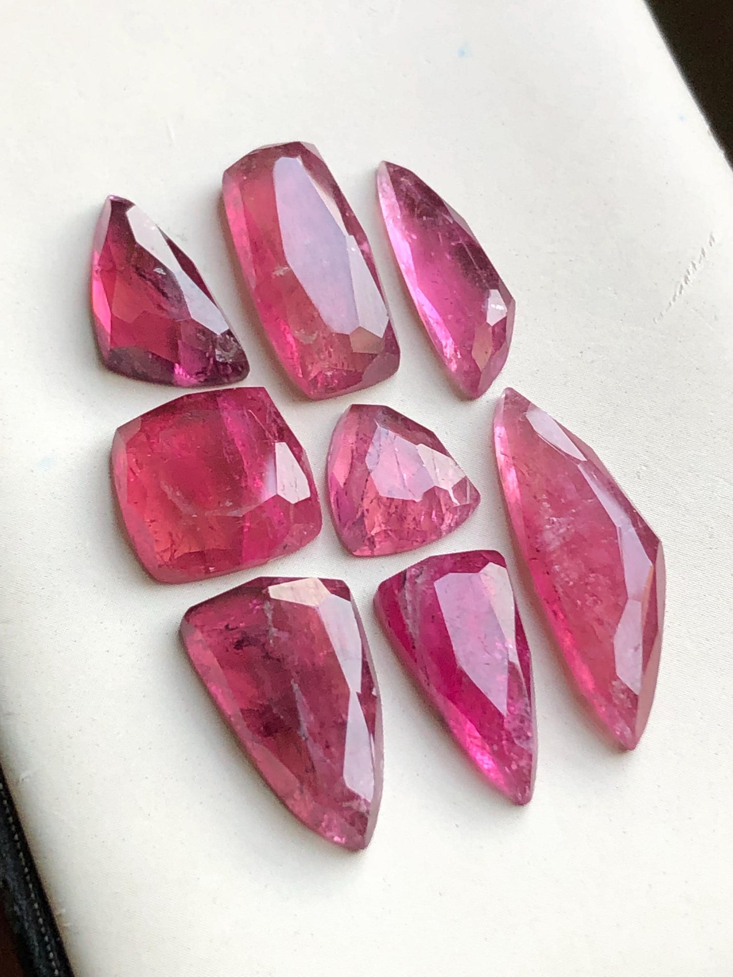 41.80 carats Pink tourmaline rose cuts lot origin Afghanistan