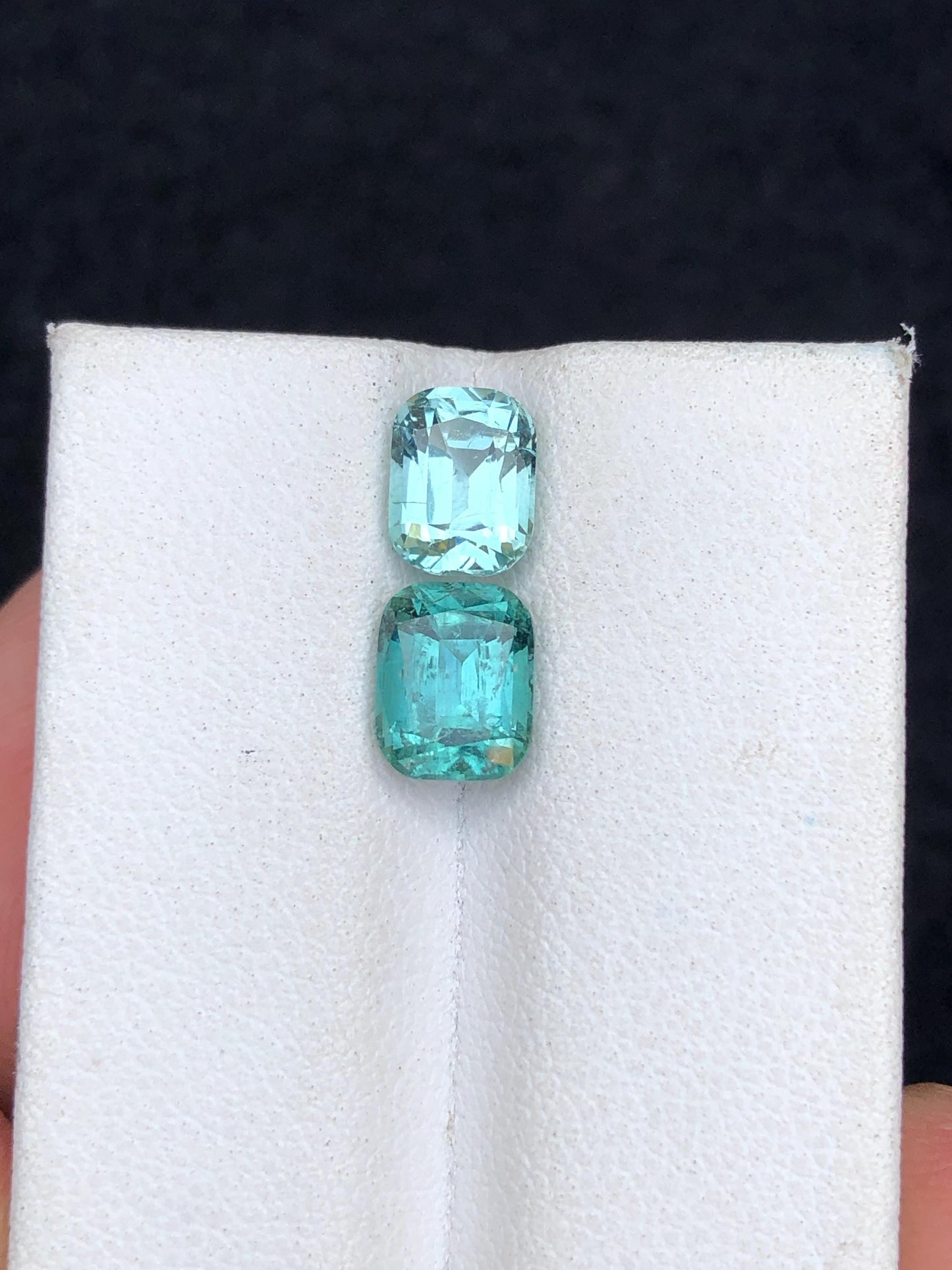 3 carats Bright blue tourmaline origin Afghanistan