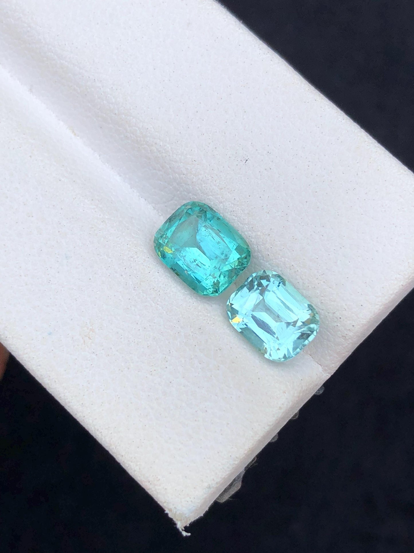 3 carats Bright blue tourmaline origin Afghanistan