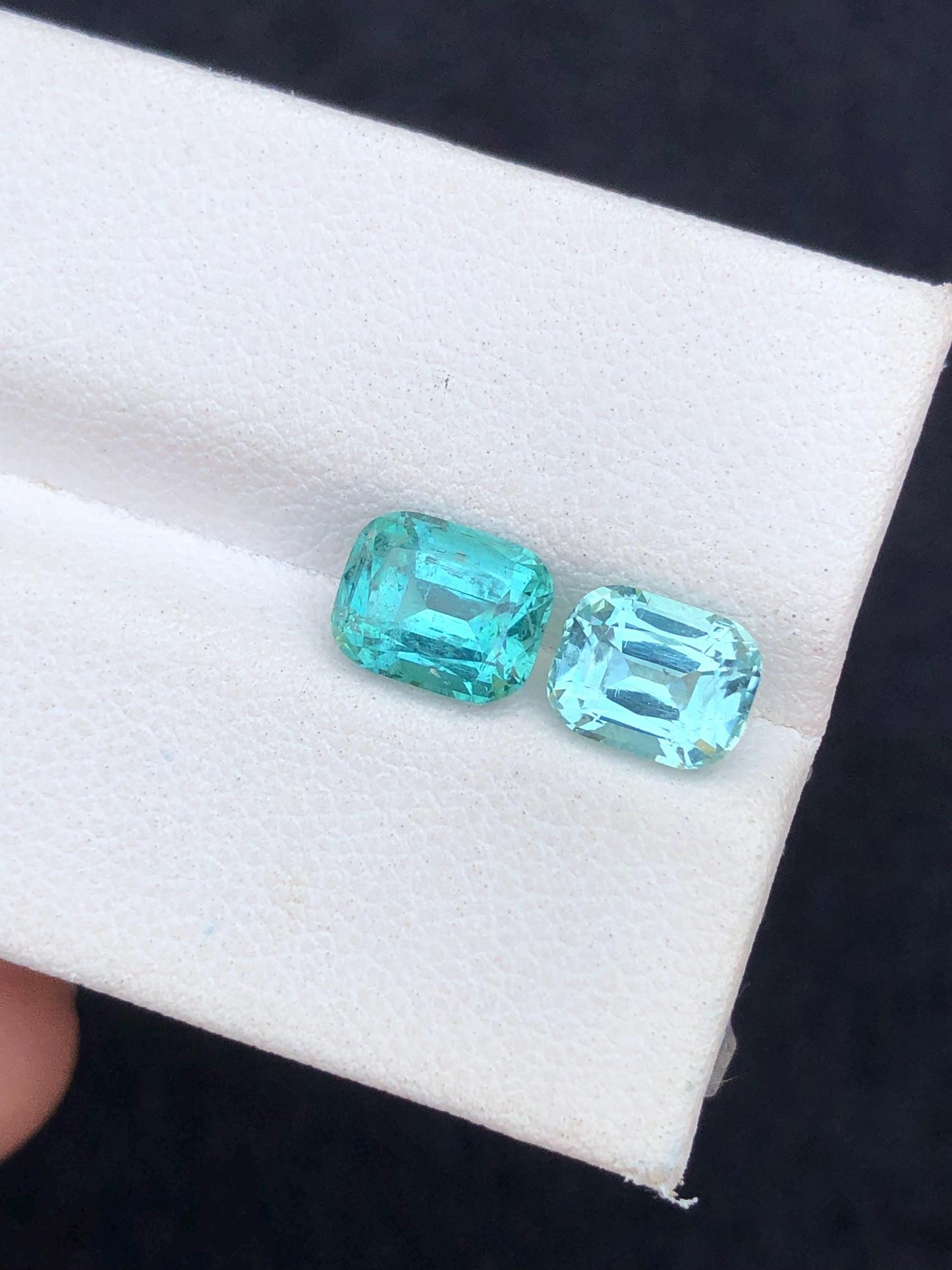 3 carats Bright blue tourmaline origin Afghanistan