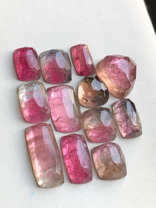 35.80 carats very beautiful natural tourmaline rosecuts available for sale