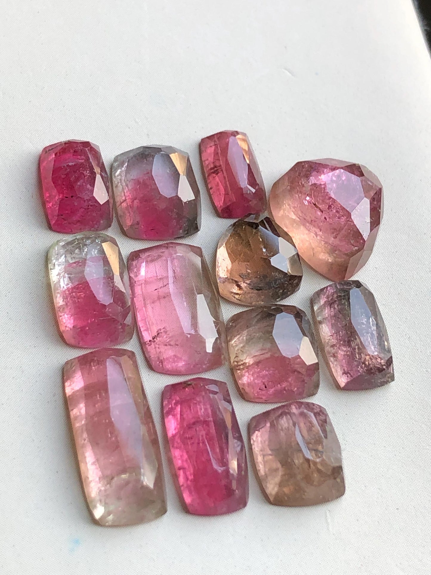 35.80 carats very beautiful natural tourmaline rosecuts available for sale