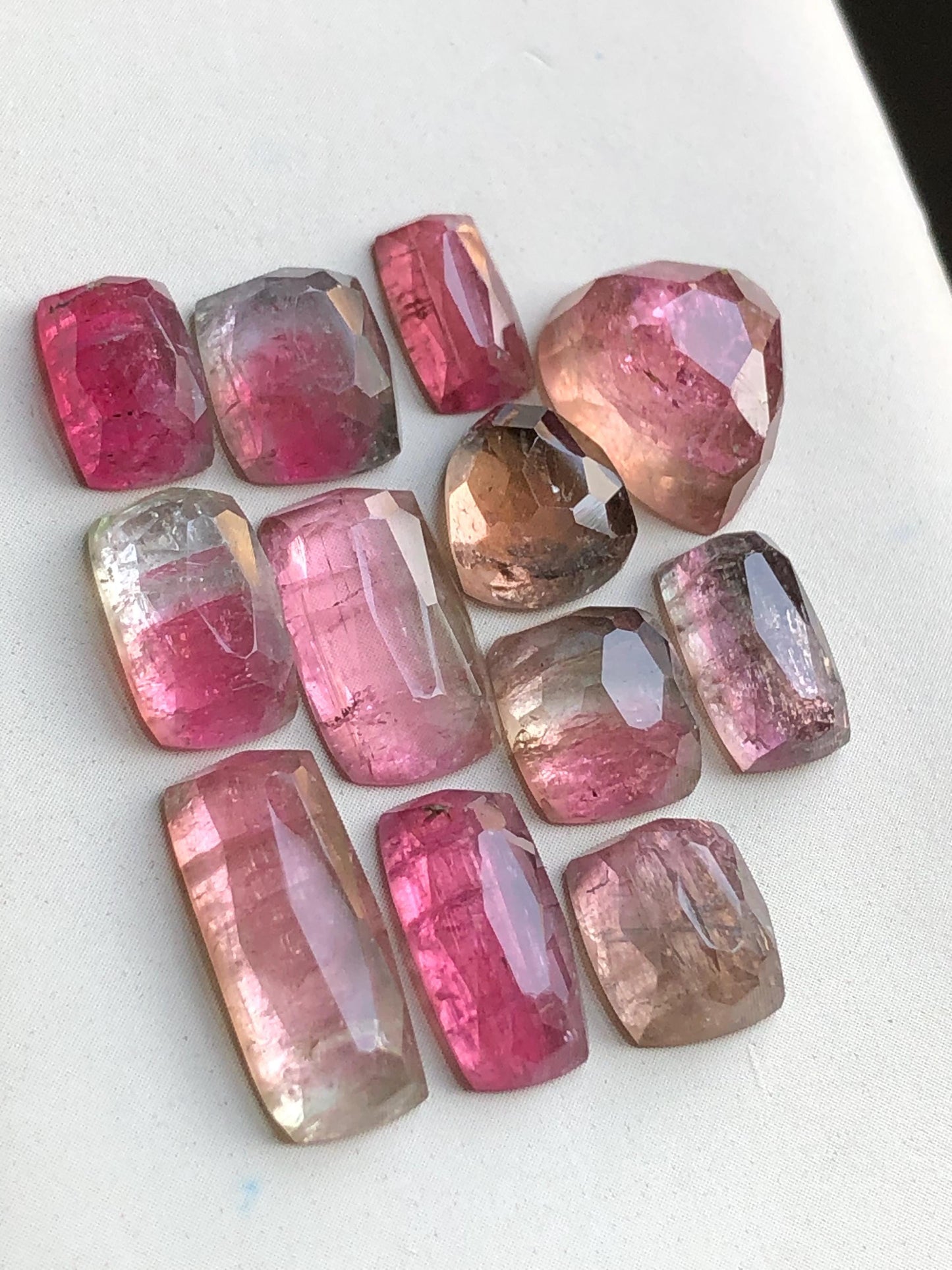 35.80 carats very beautiful natural tourmaline rosecuts available for sale