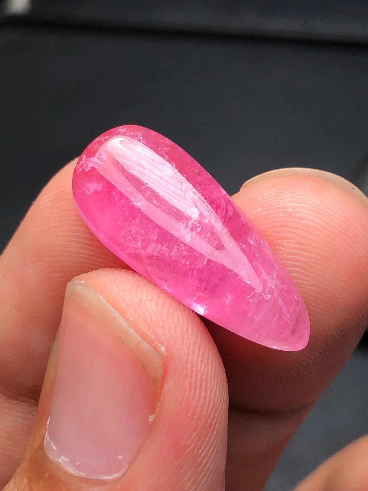 10.50 carat pink tourmaline cabochon