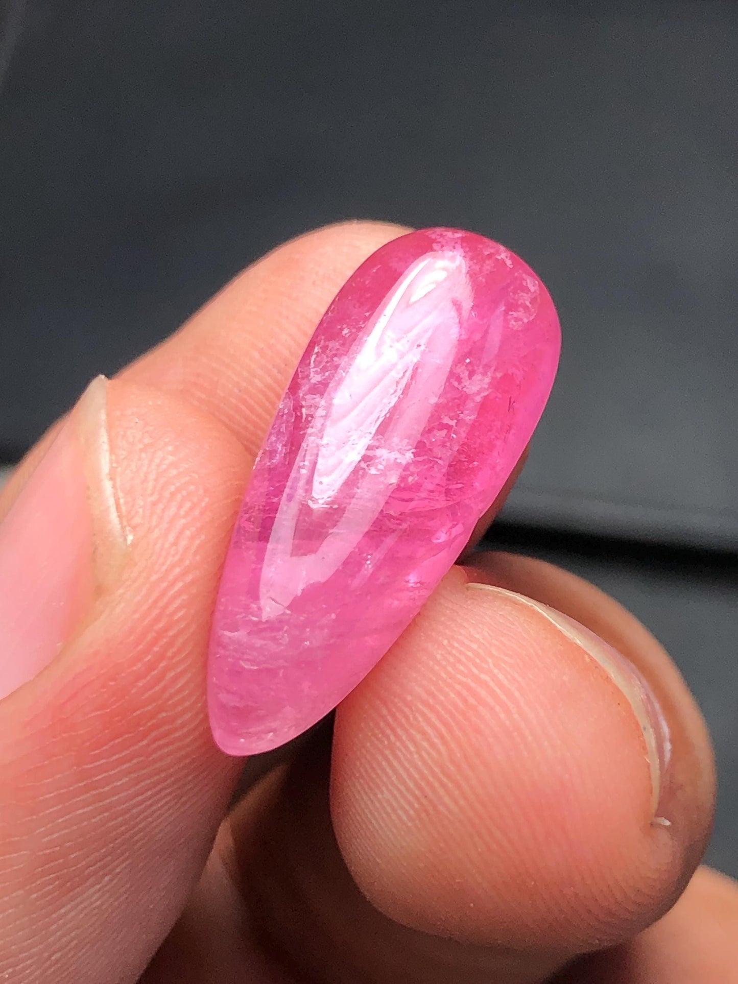 10.50 carat pink tourmaline cabochon