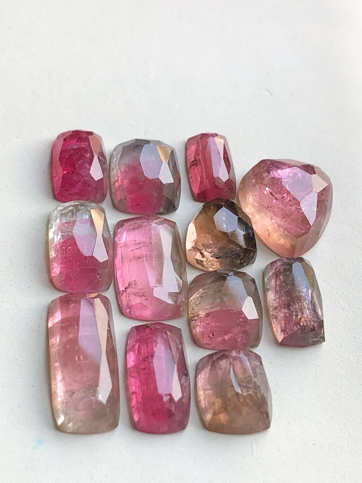 35.80 carats very beautiful natural tourmaline rosecuts available for sale