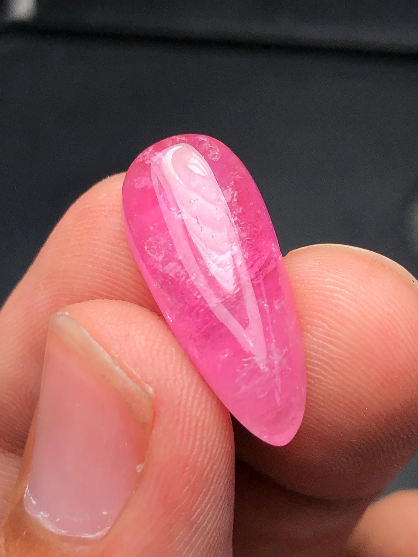 10.50 carat pink tourmaline cabochon