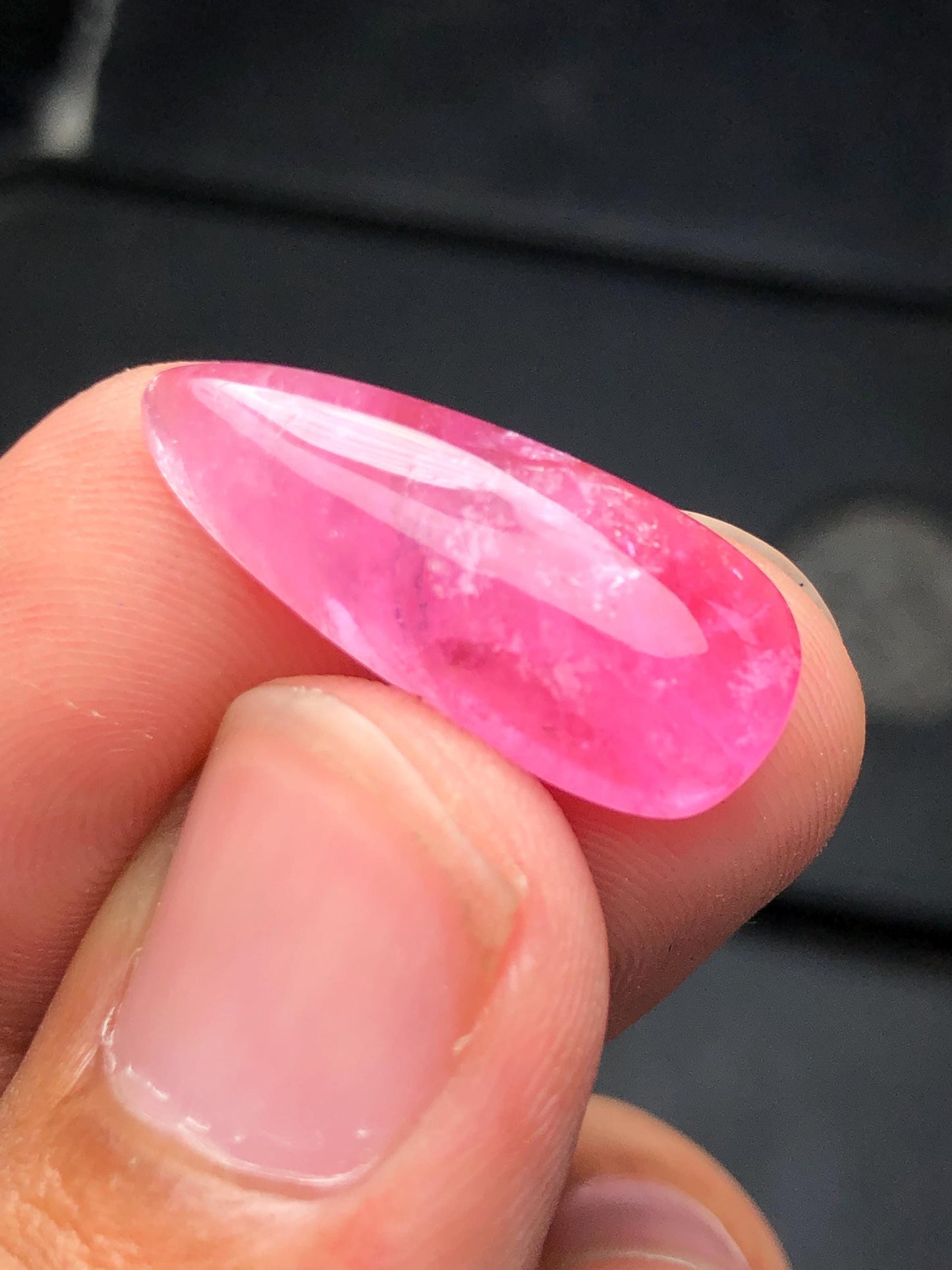 10.50 carat pink tourmaline cabochon