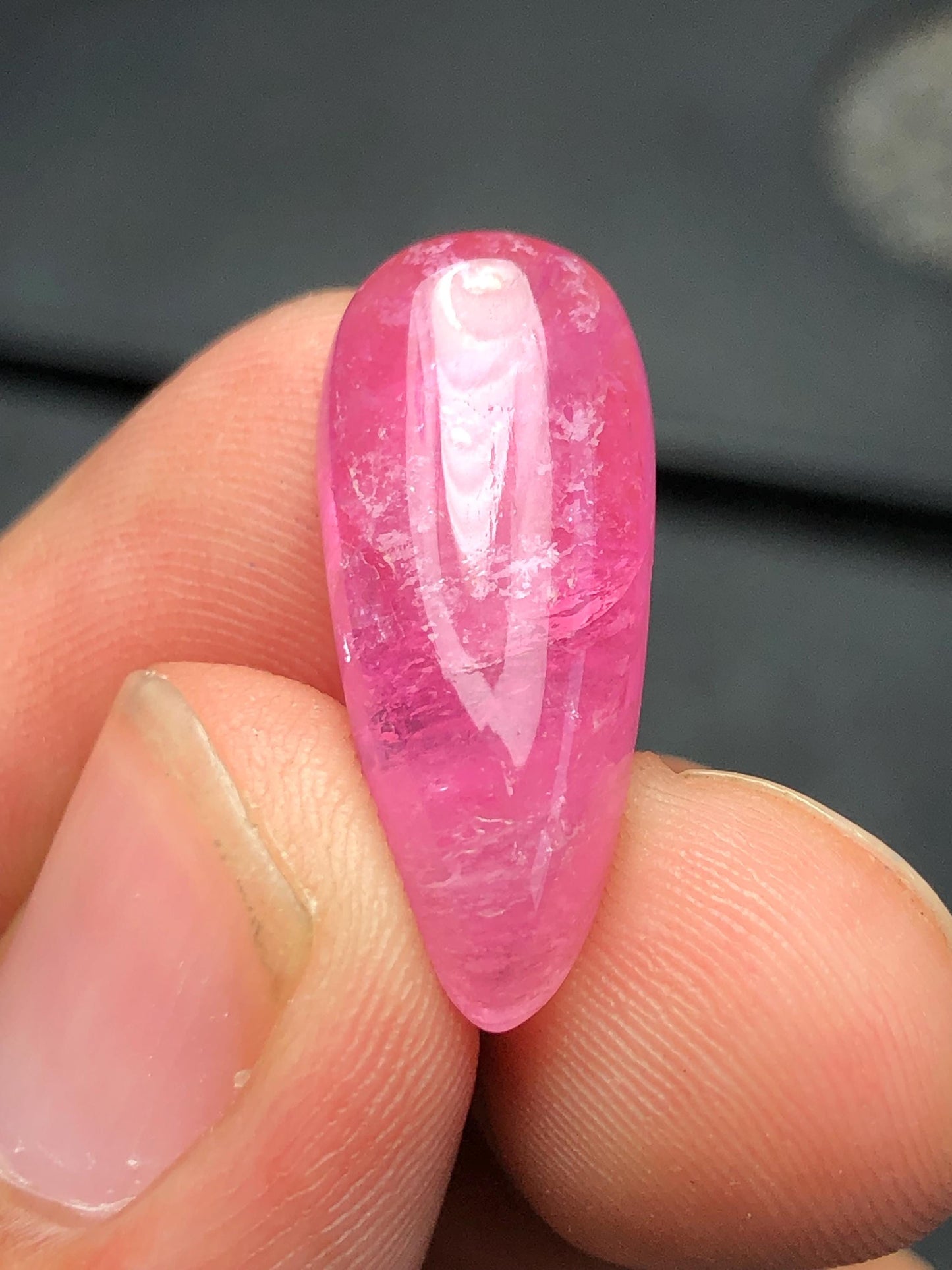 10.50 carat pink tourmaline cabochon