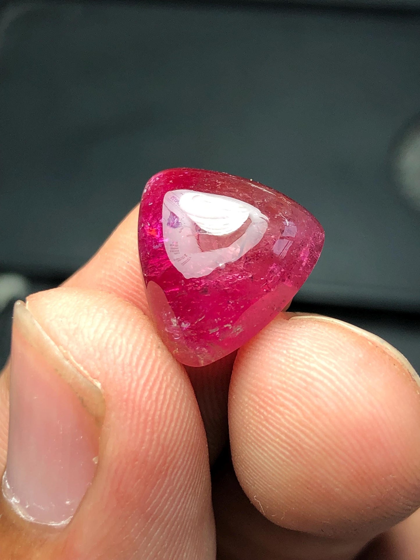 8 carat pink tourmaline cabochon