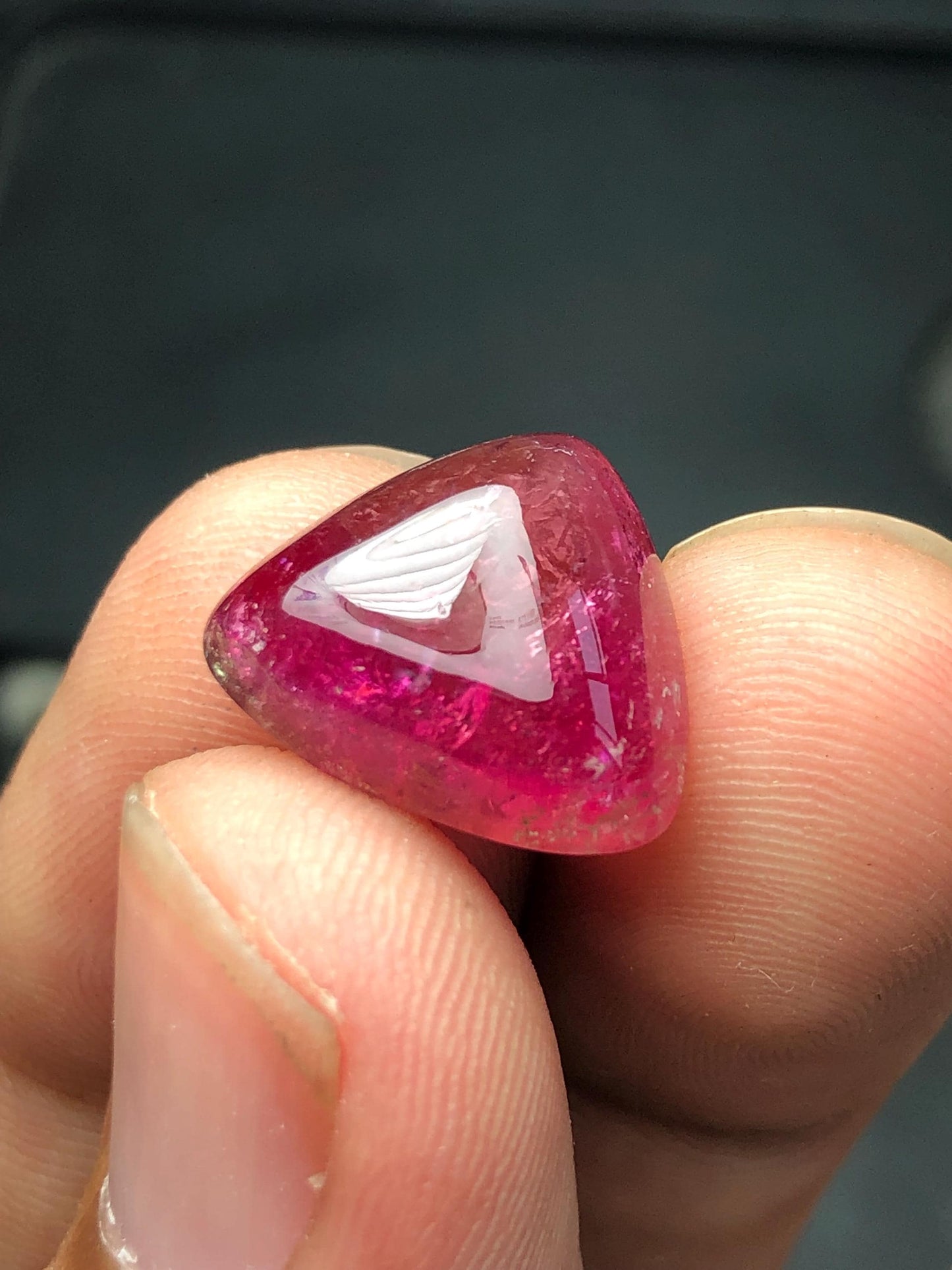 8 carat pink tourmaline cabochon