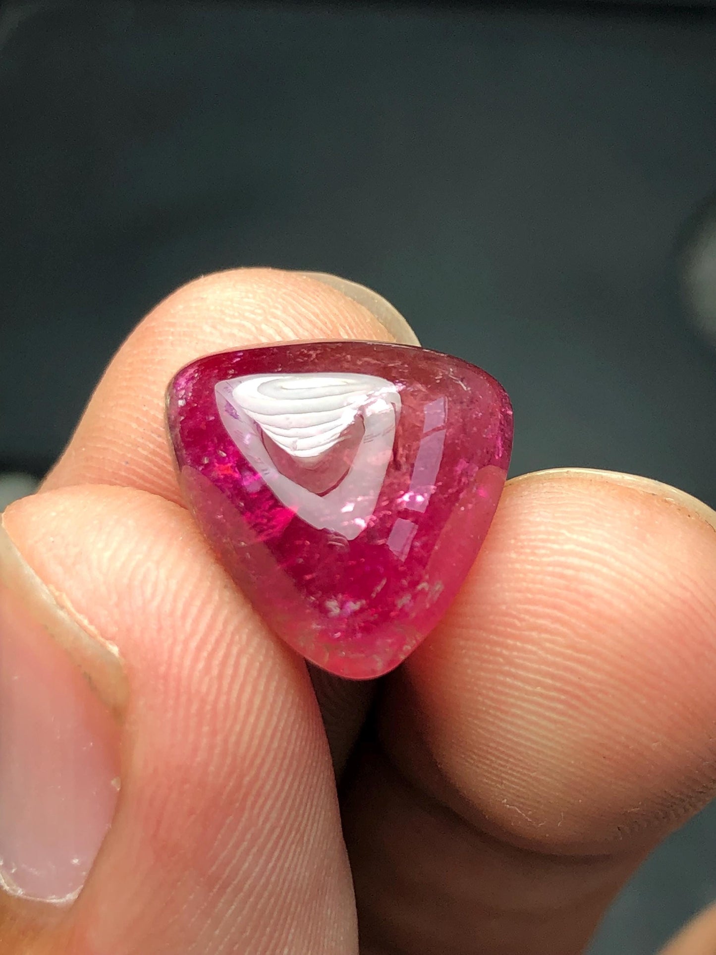 8 carat pink tourmaline cabochon