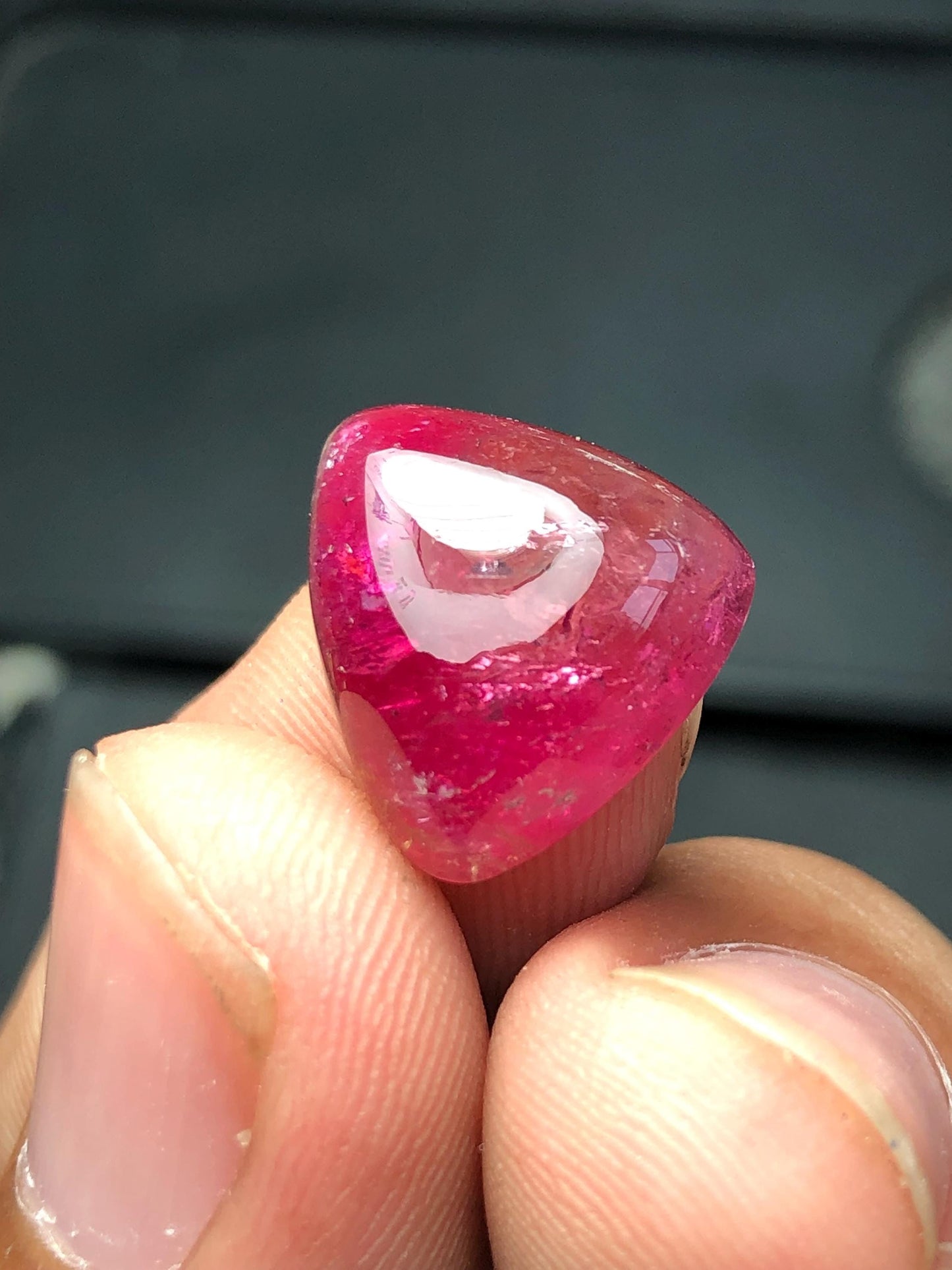 8 carat pink tourmaline cabochon