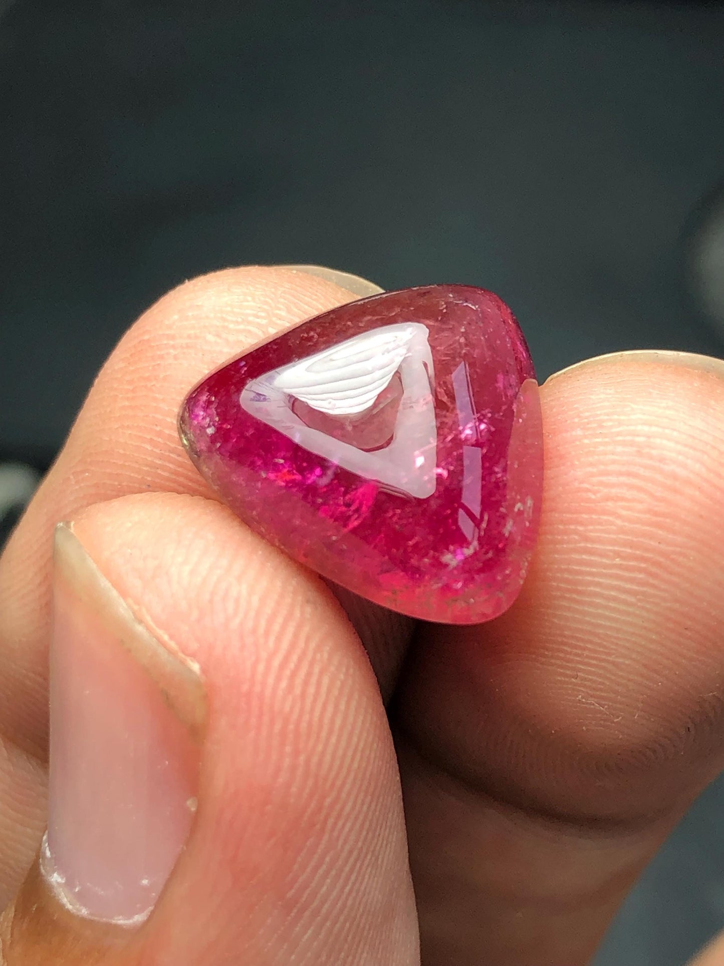 8 carat pink tourmaline cabochon