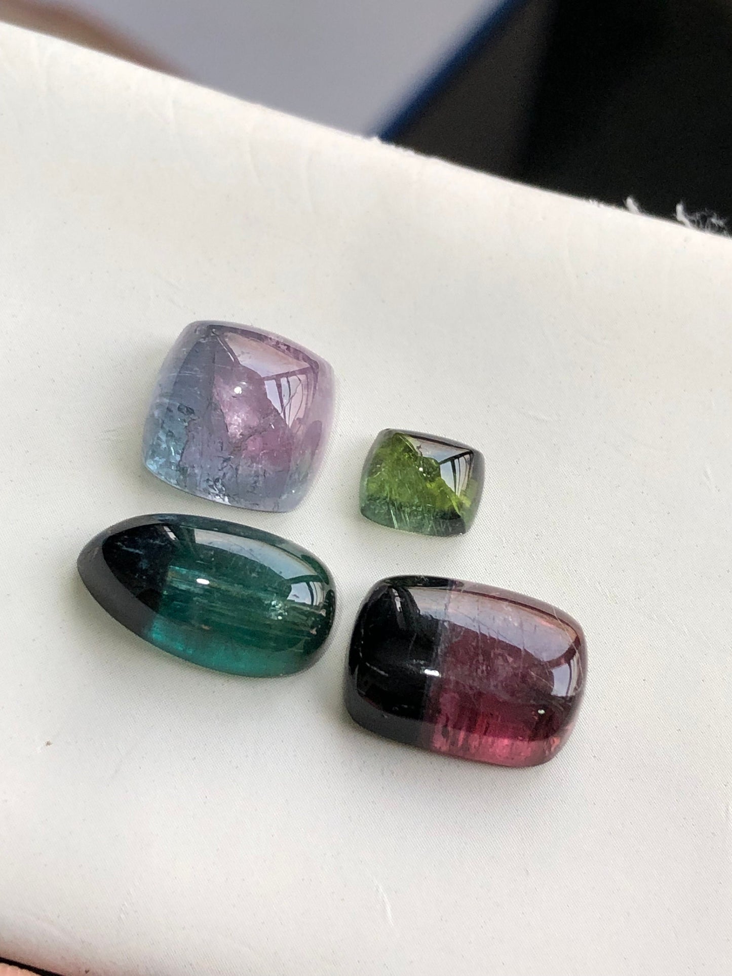 Tourmaline cabochons 31 carats natural origin Afghanistan