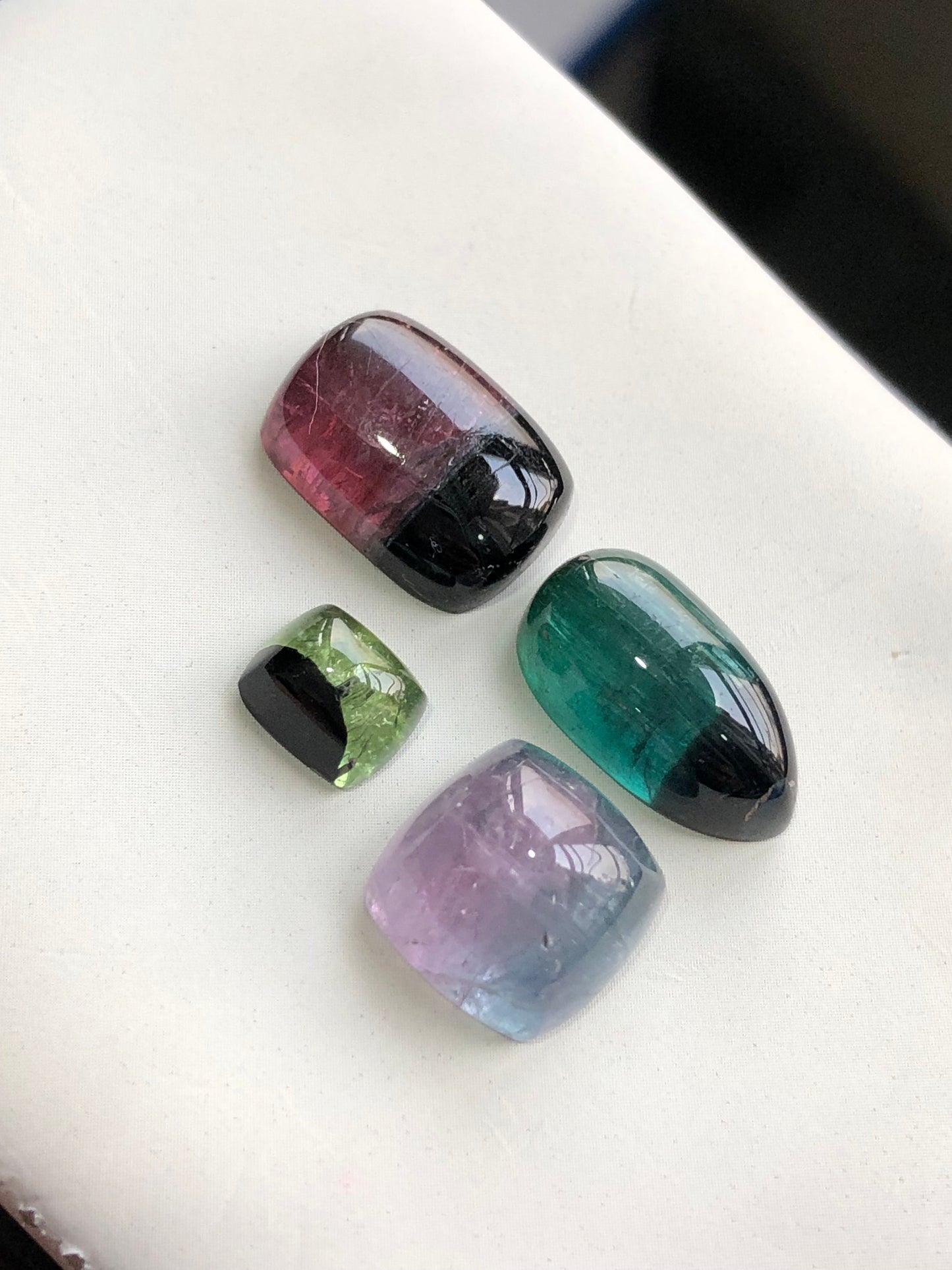 Tourmaline cabochons 31 carats natural origin Afghanistan