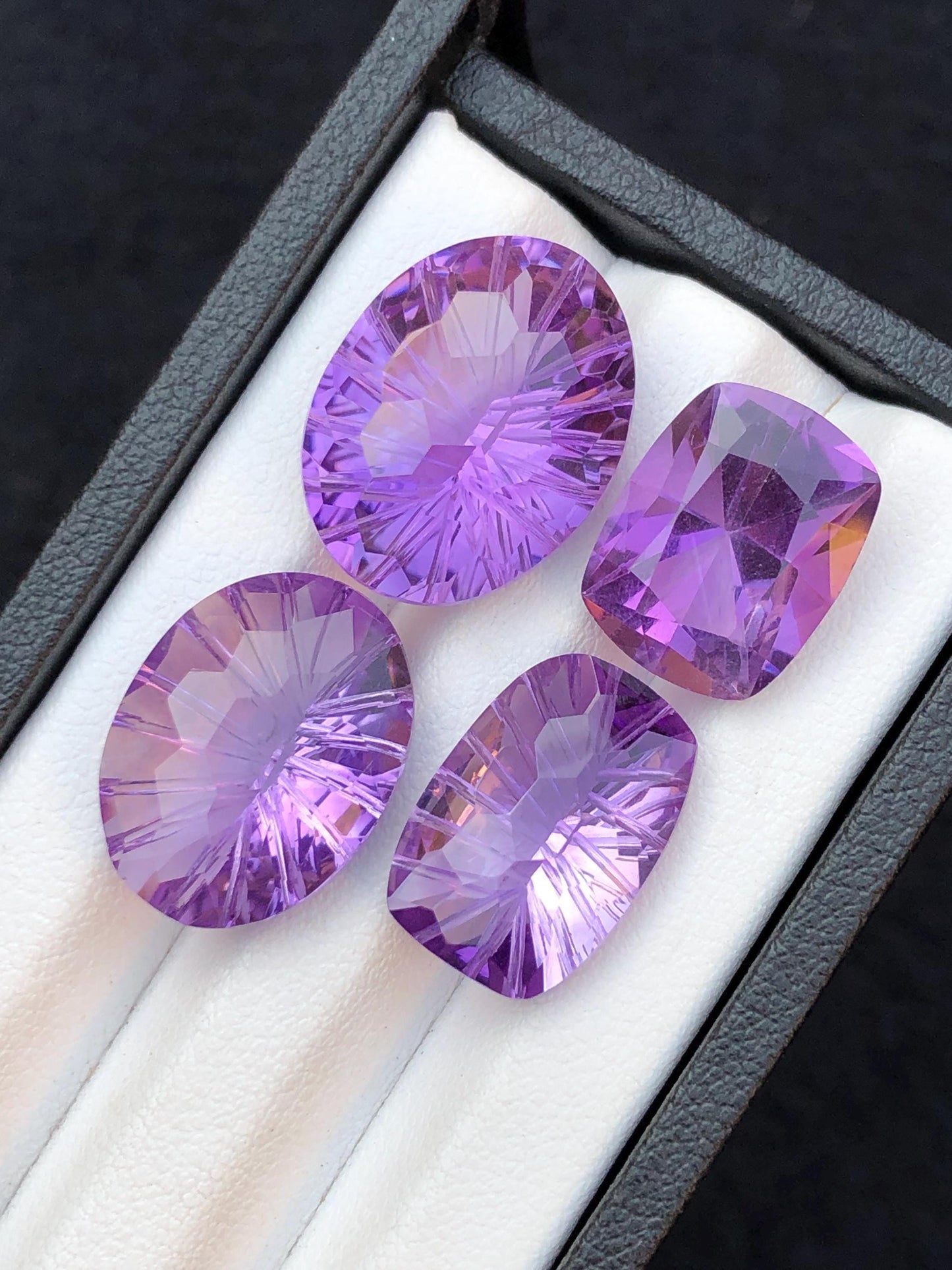 31.50 carats Faceted amythyst lot