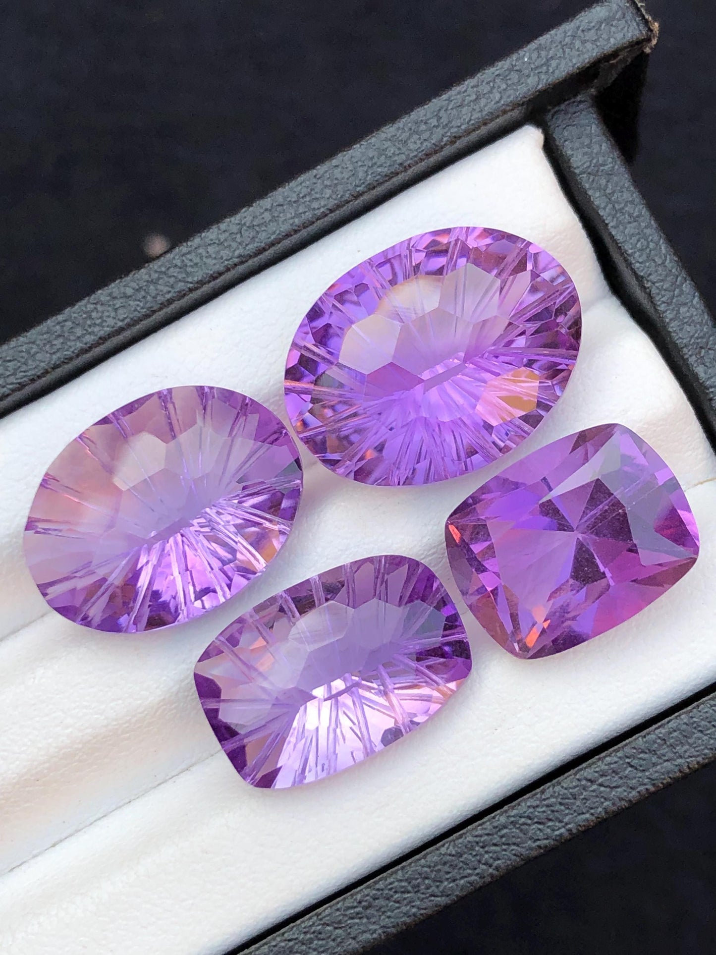 31.50 carats Faceted amythyst lot