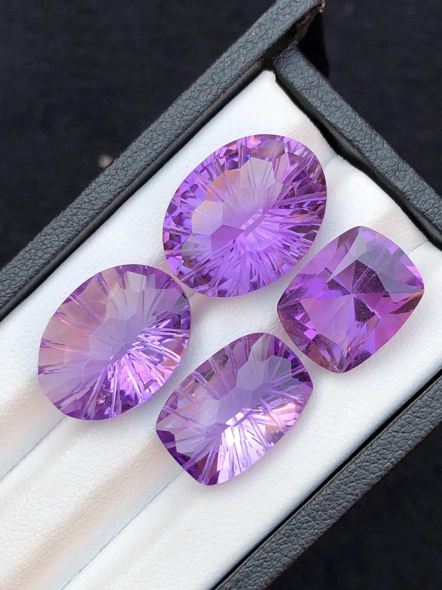 31.50 carats Faceted amythyst lot