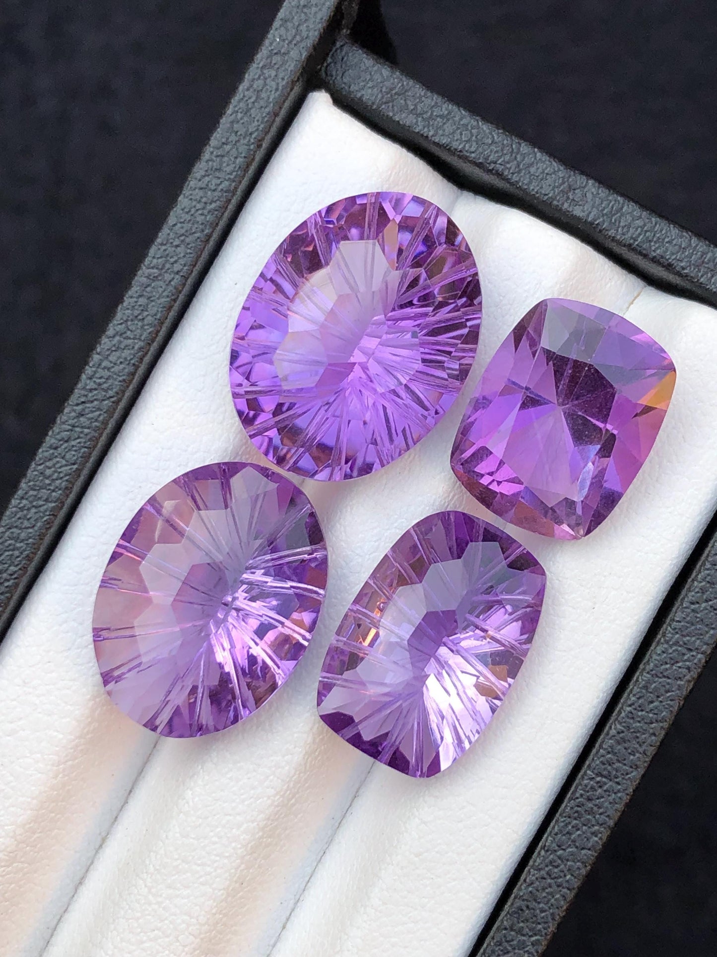 31.50 carats Faceted amythyst lot