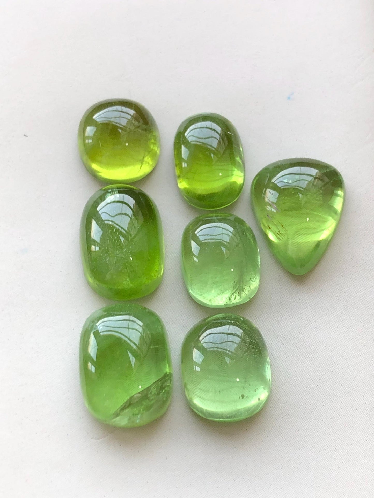 73.20 carats Peridot cabochons lot origin Pakistan