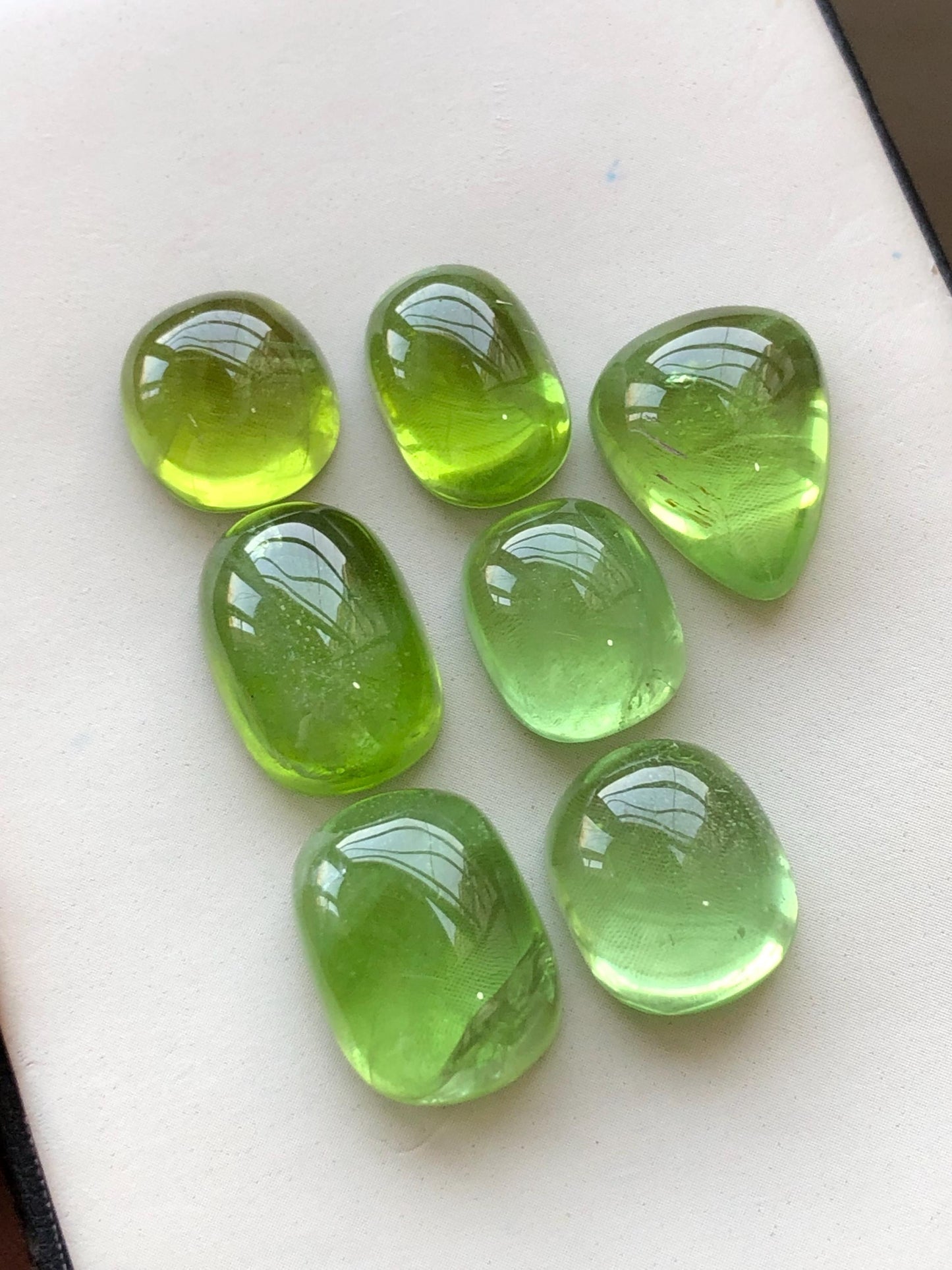 73.20 carats Peridot cabochons lot origin Pakistan