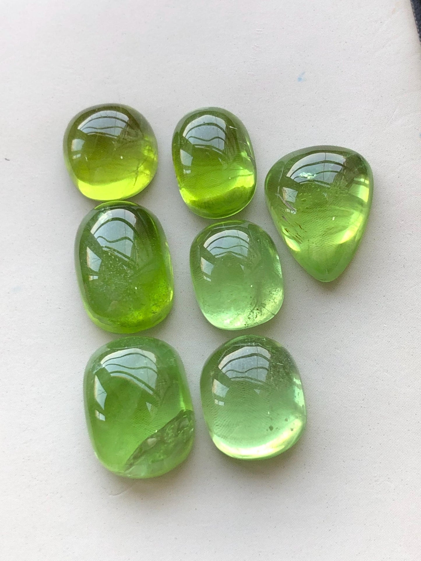 73.20 carats Peridot cabochons lot origin Pakistan