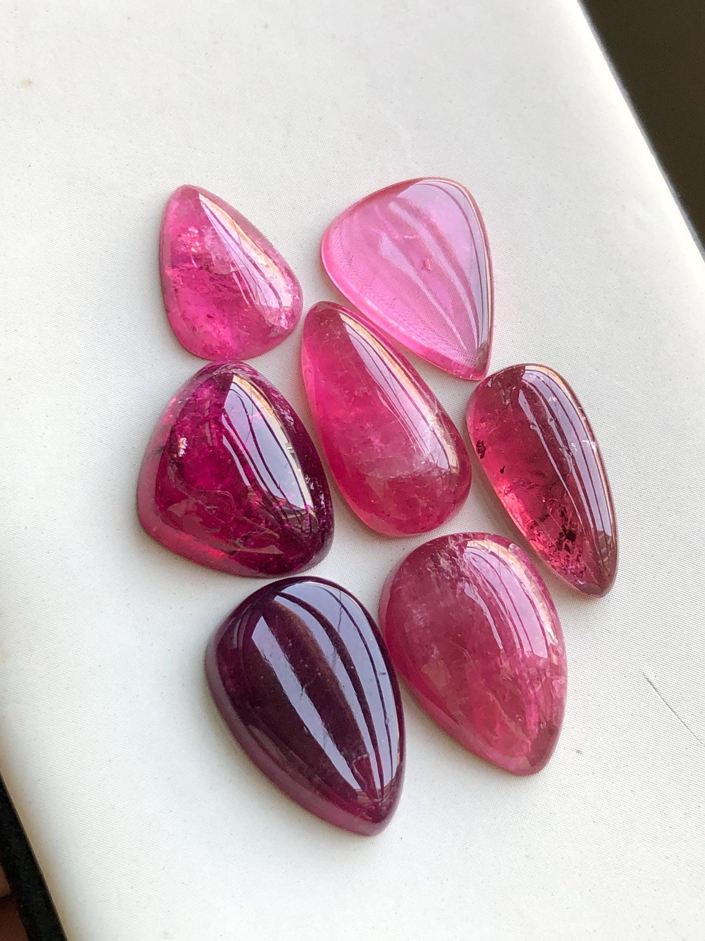 45 carats Rubilight tourmaline cabochons lot origin Afghanistan kunar mine