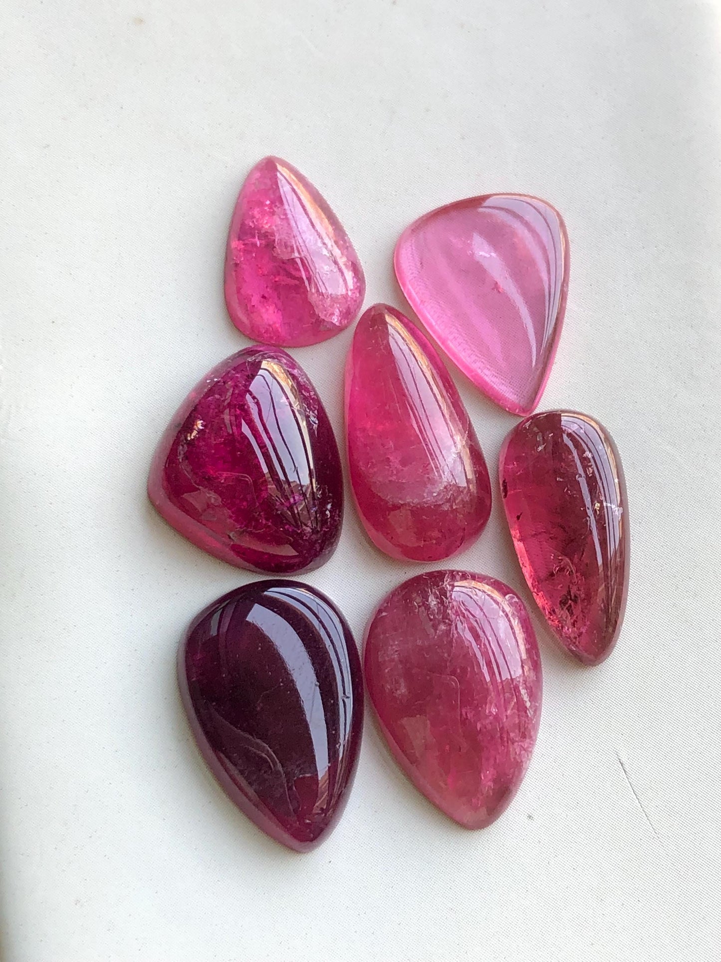 45 carats Rubilight tourmaline cabochons lot origin Afghanistan kunar mine