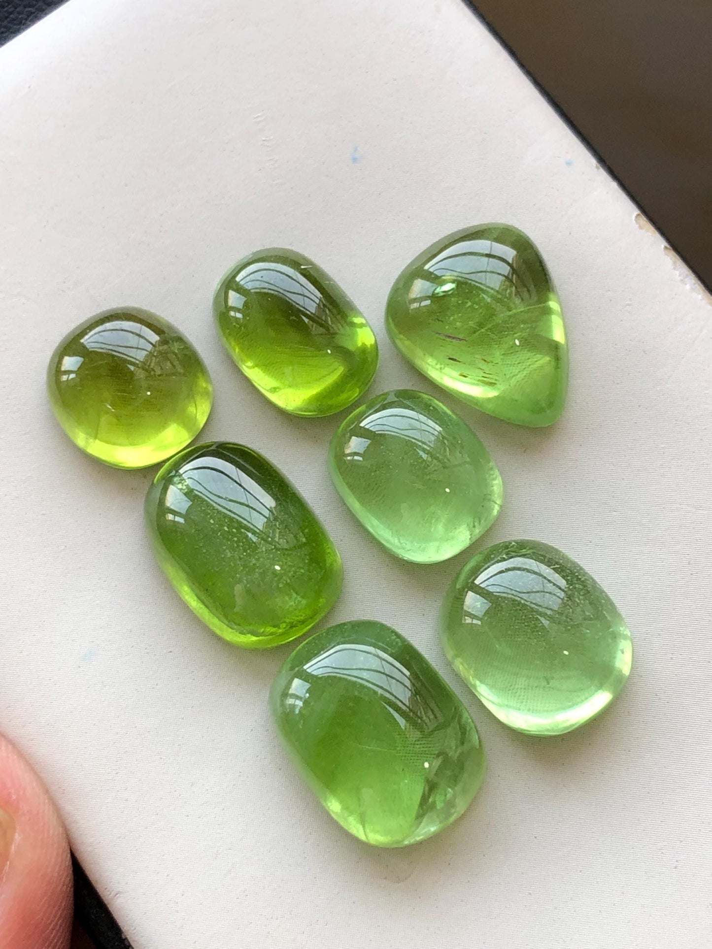 73.20 carats Peridot cabochons lot origin Pakistan