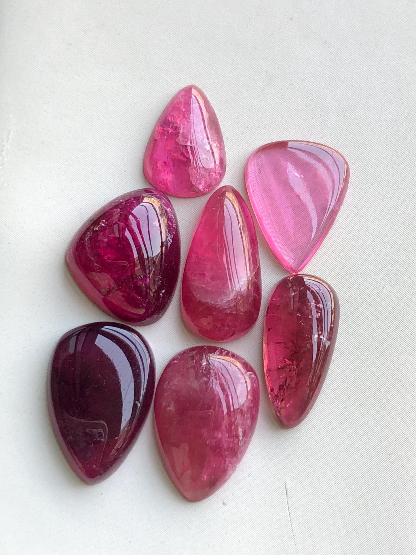 45 carats Rubilight tourmaline cabochons lot origin Afghanistan kunar mine