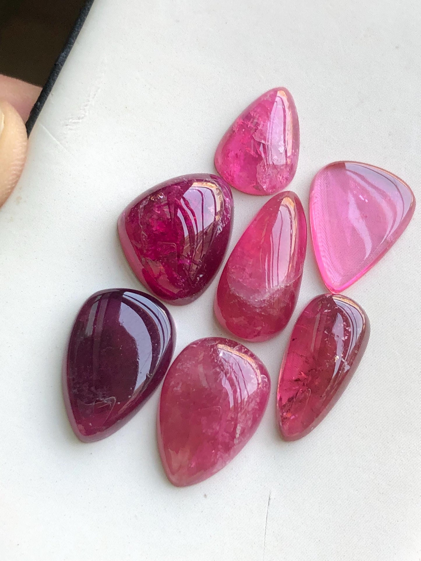 45 carats Rubilight tourmaline cabochons lot origin Afghanistan kunar mine