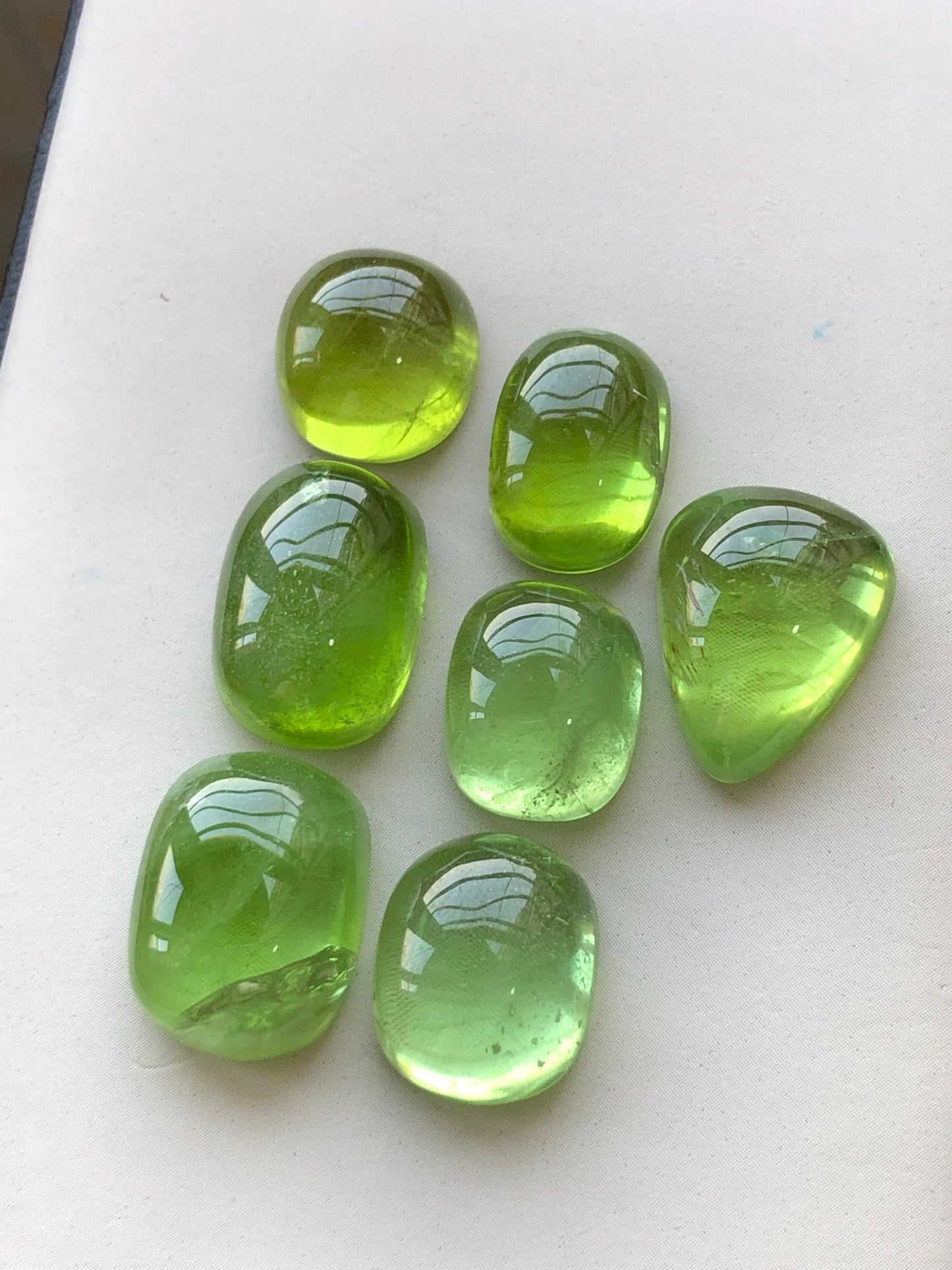 73.20 carats Peridot cabochons lot origin Pakistan