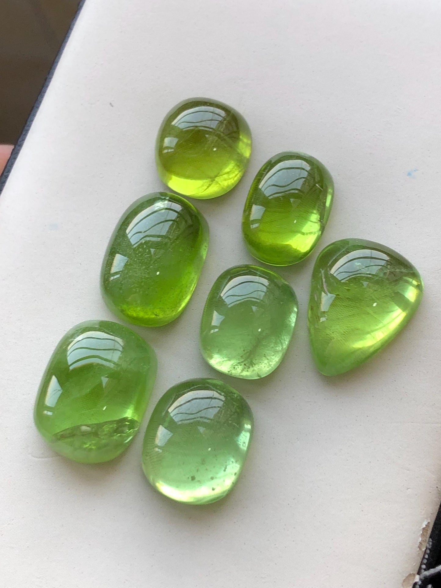 73.20 carats Peridot cabochons lot origin Pakistan